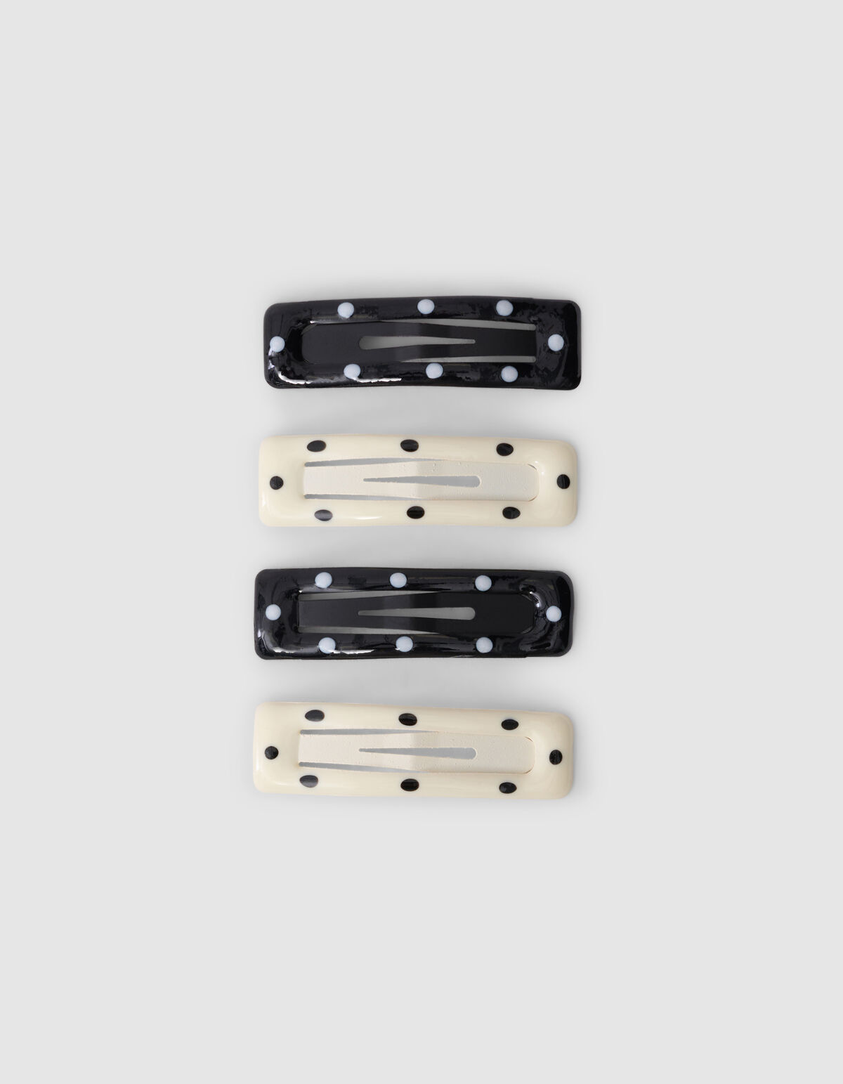 Stip Haarclips Zwart/Wit SHOEBY ACCESSOIRES