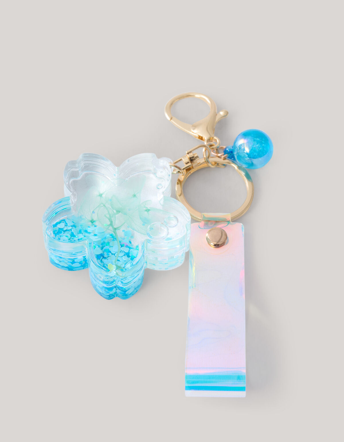 Bloemen Sleutelhanger Blauw SHOEBY ACCESSOIRES