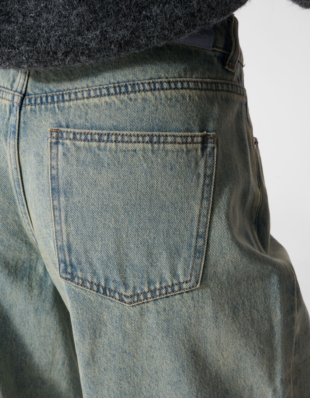 Wide Leg Fit Jeans Met Knoopsluiting Bleached SHOEBY WOMEN