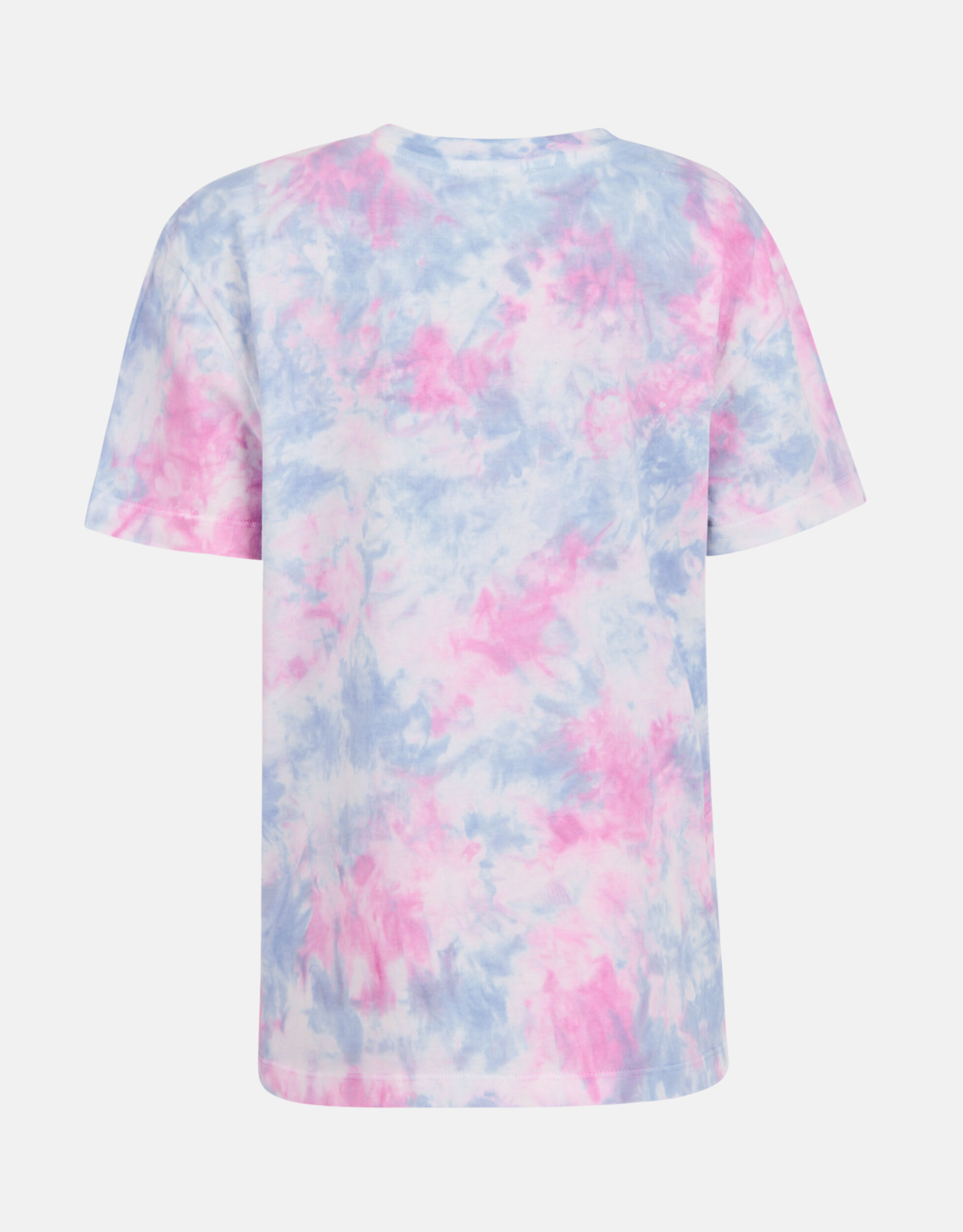 Tie Dye Artwork T shirt Roze Blauw Shoeby