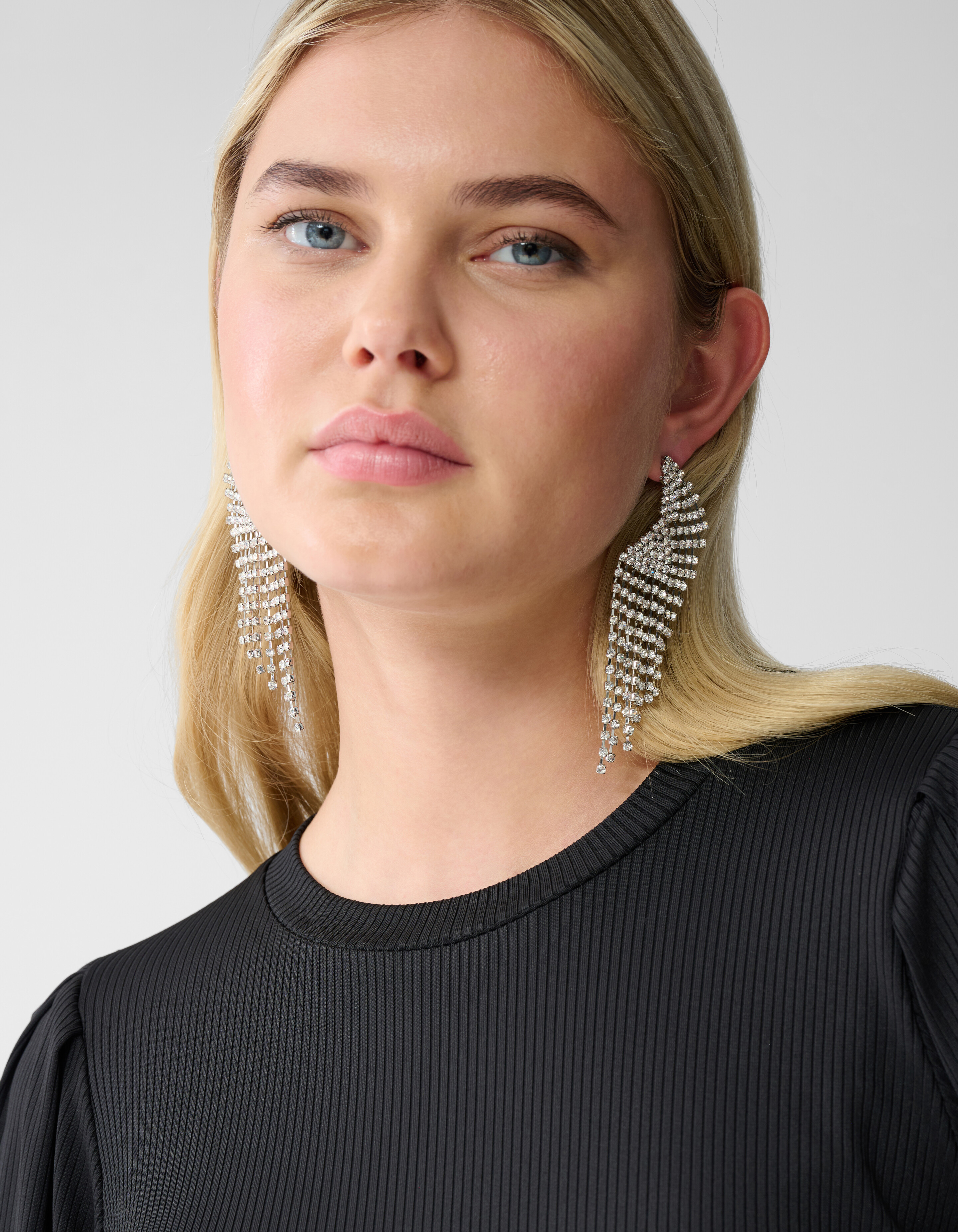 Rib Jersey Top Zwart SHOEBY WOMEN