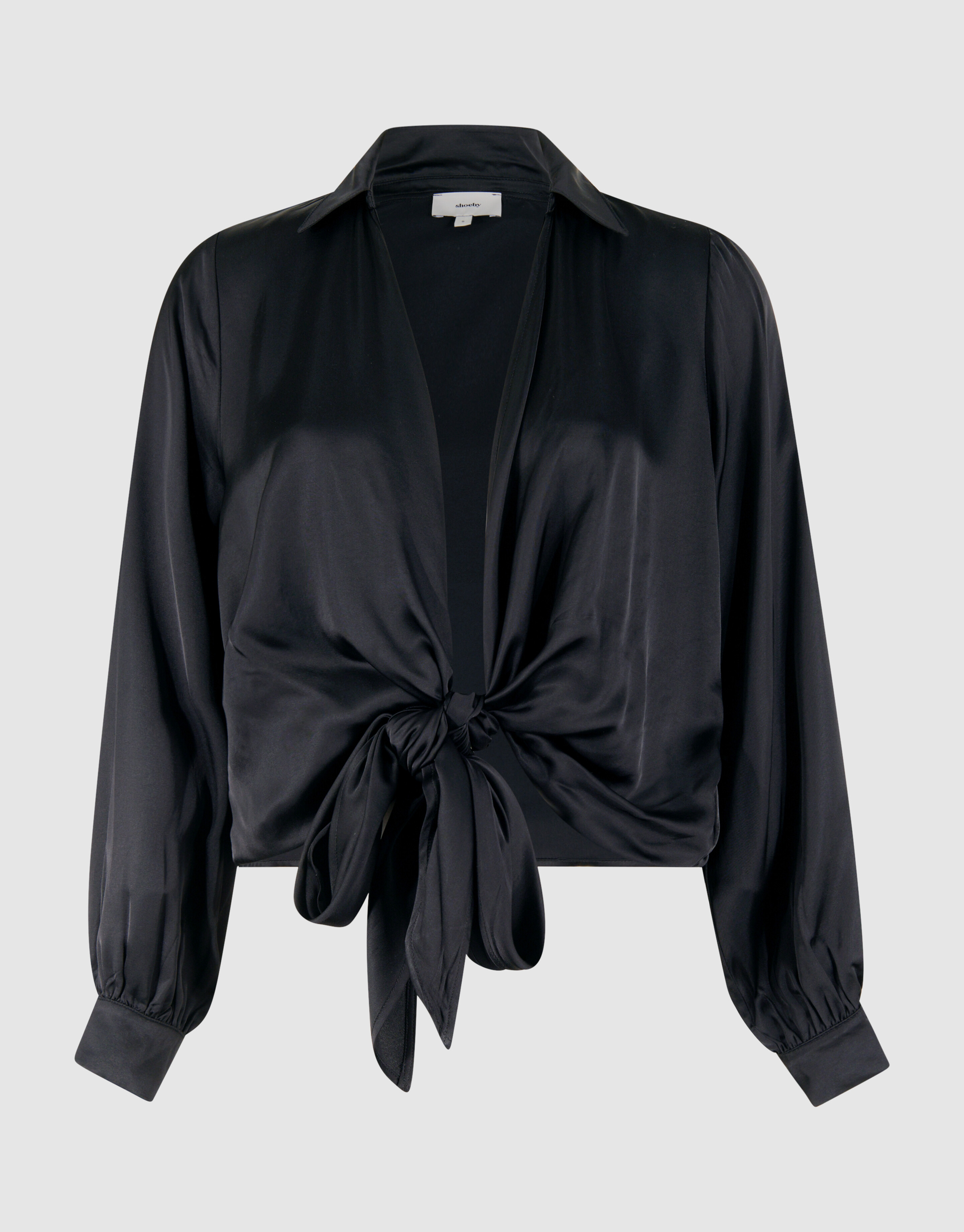Knot Blouse Zwart SHOEBY WOMEN