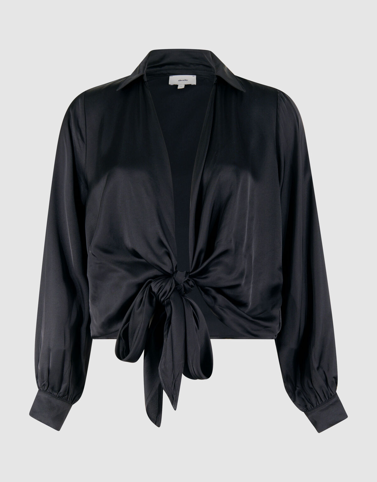 Knot Blouse Zwart SHOEBY WOMEN
