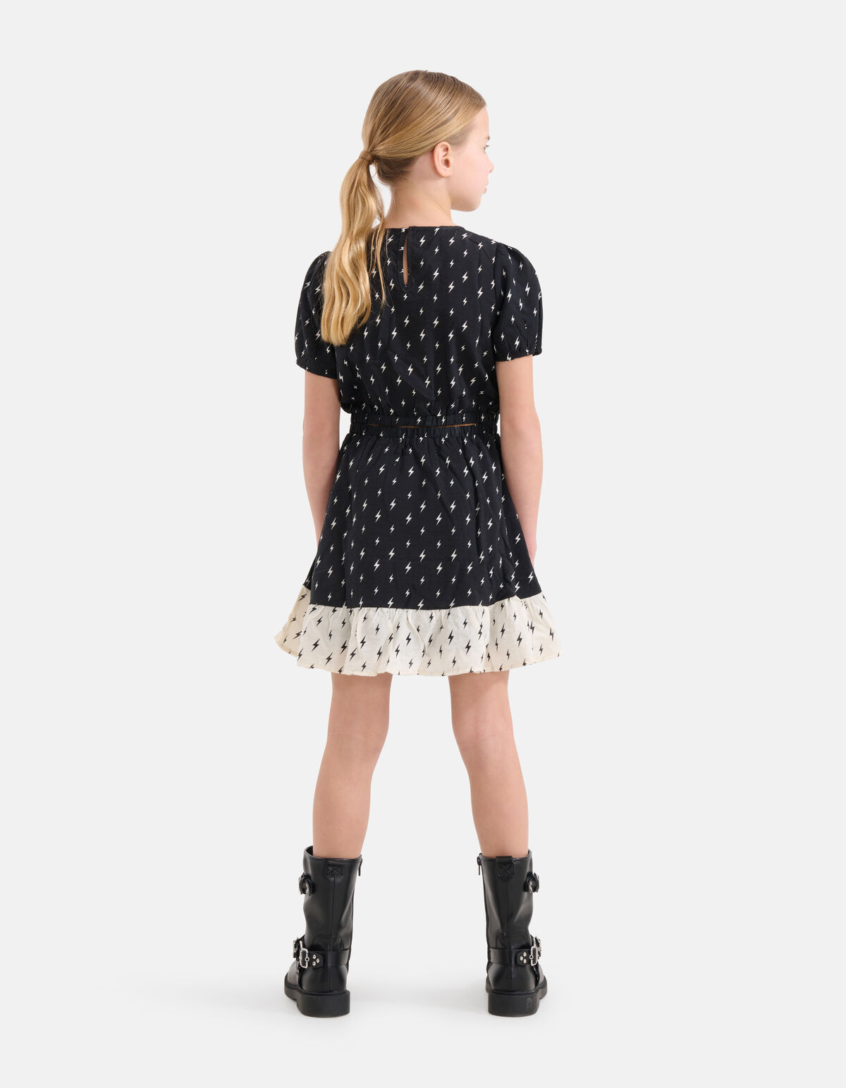 Printed Jurk Zwart SHOEBY GIRLS