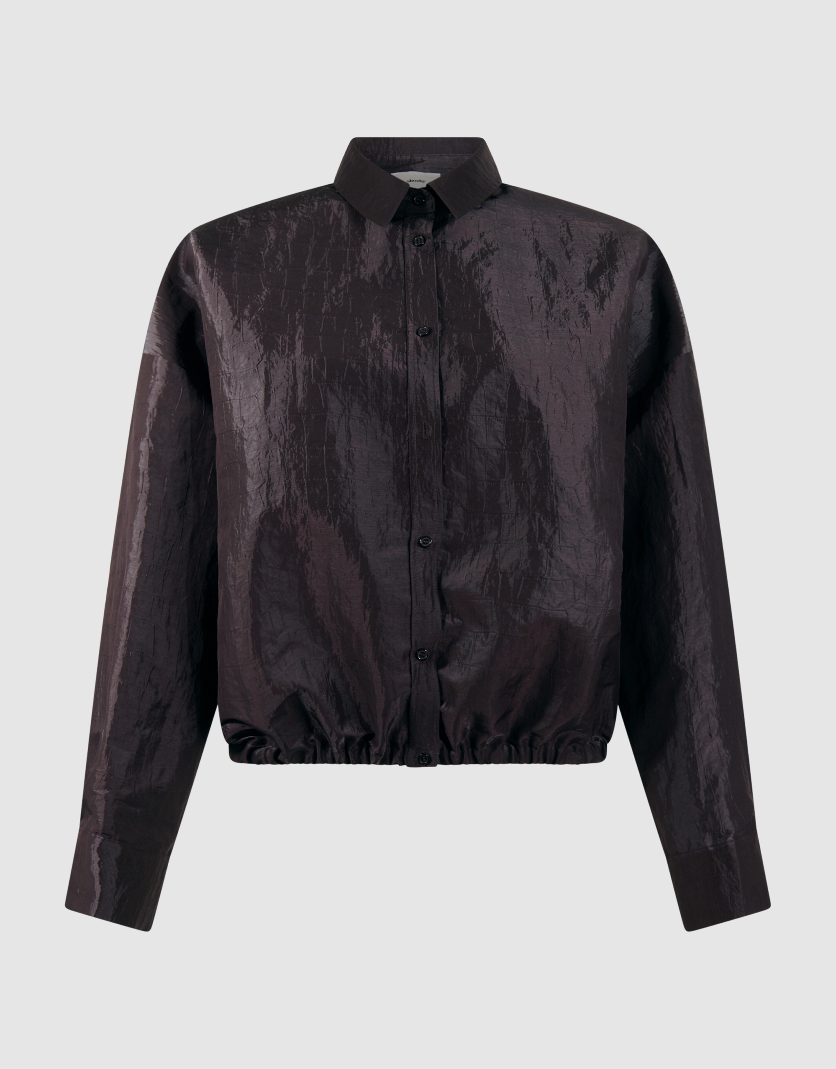 Croco Blouse Donkerbruin SHOEBY WOMEN