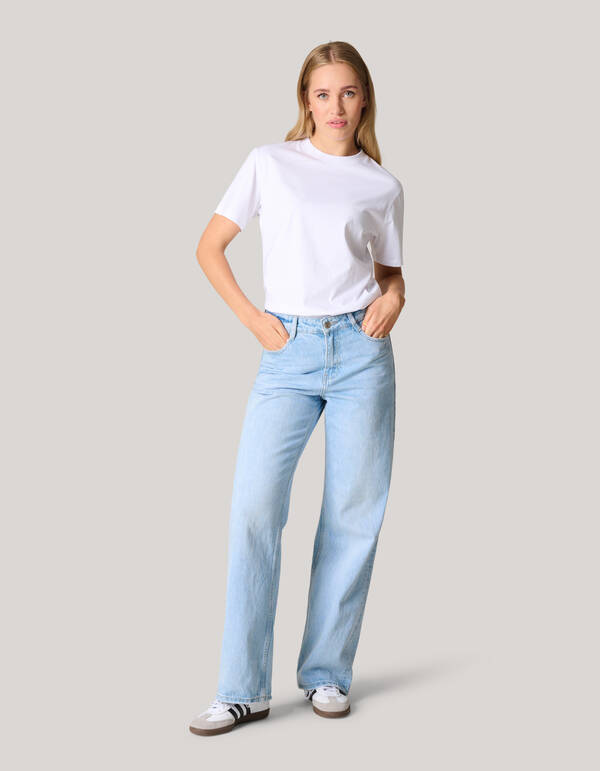 Basis T-shirt Wit SHOEBY WOMEN