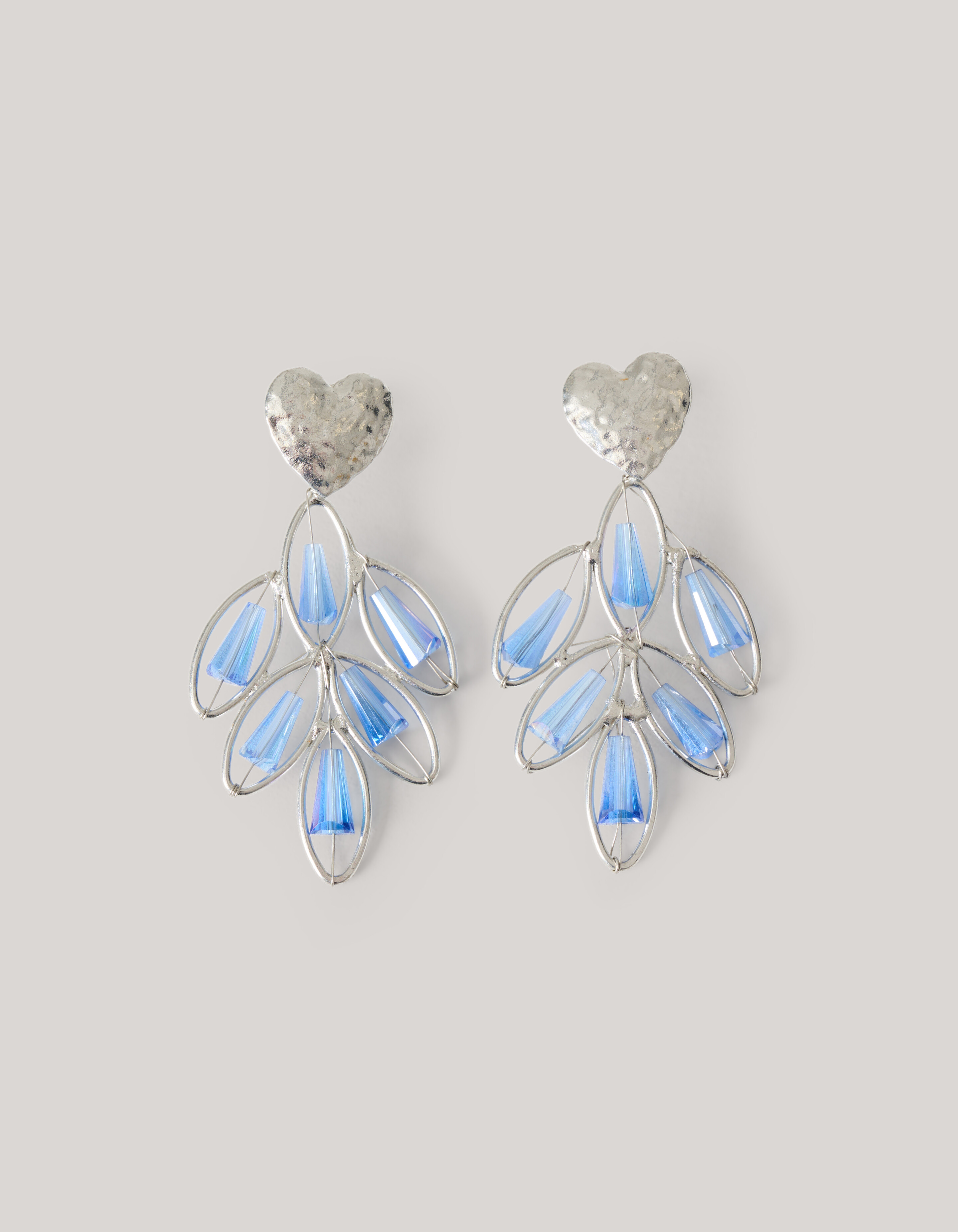 Heart Leaf Oorbellen Zilver SHOEBY ACCESSOIRES