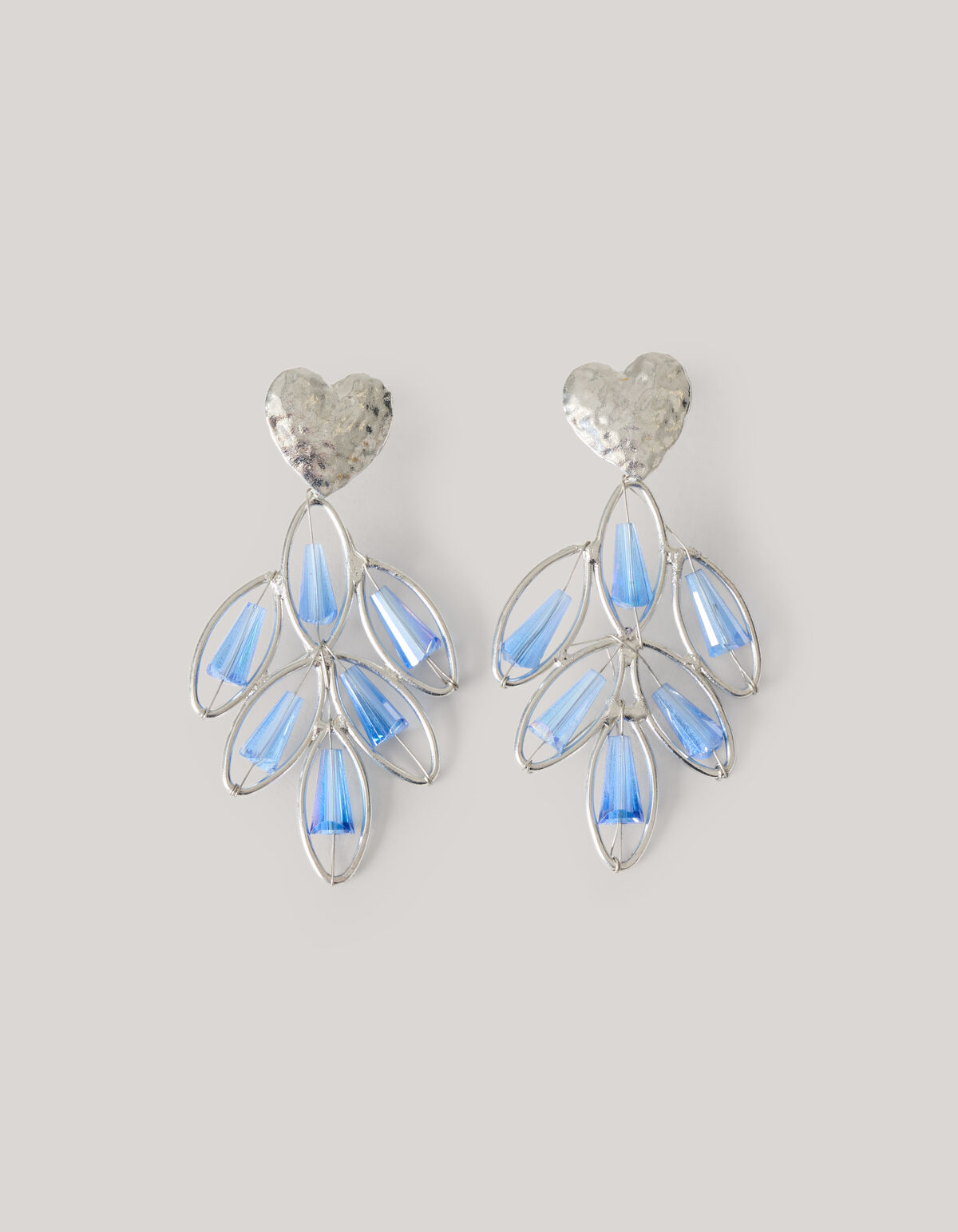 Heart Leaf Oorbellen Zilver SHOEBY ACCESSOIRES