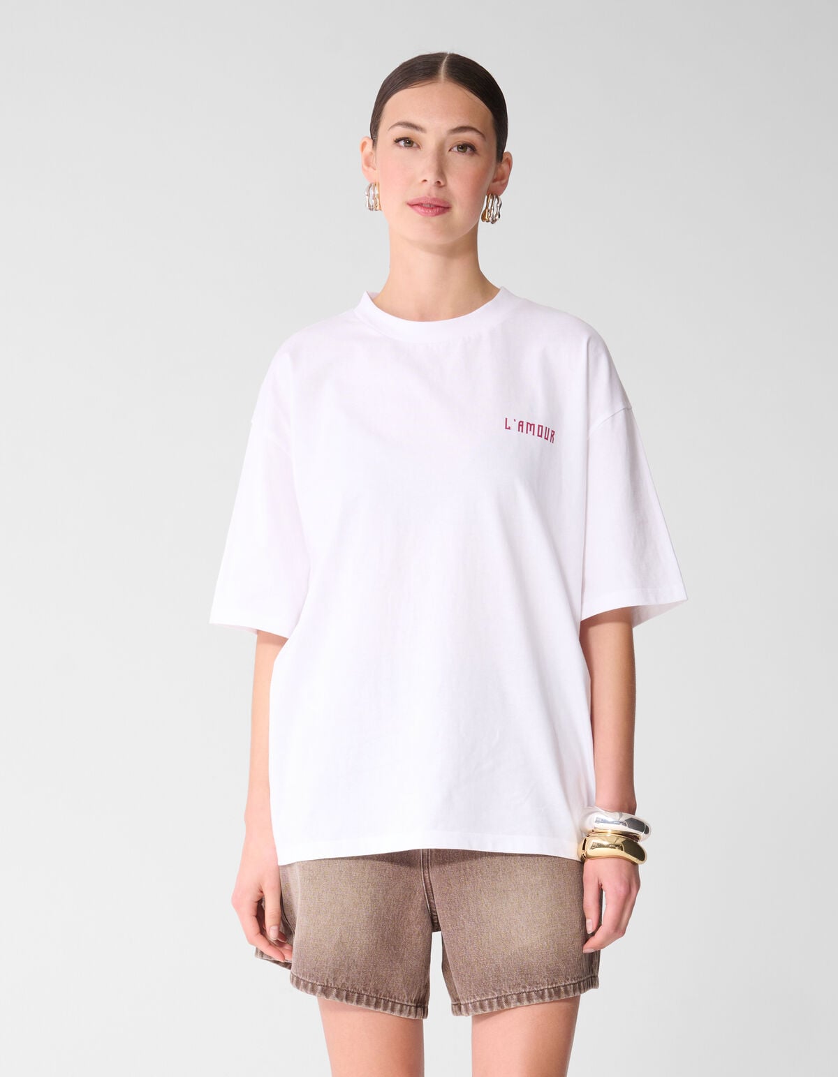 L'amour Artwork T-shirt Wit SHOEBY WOMEN