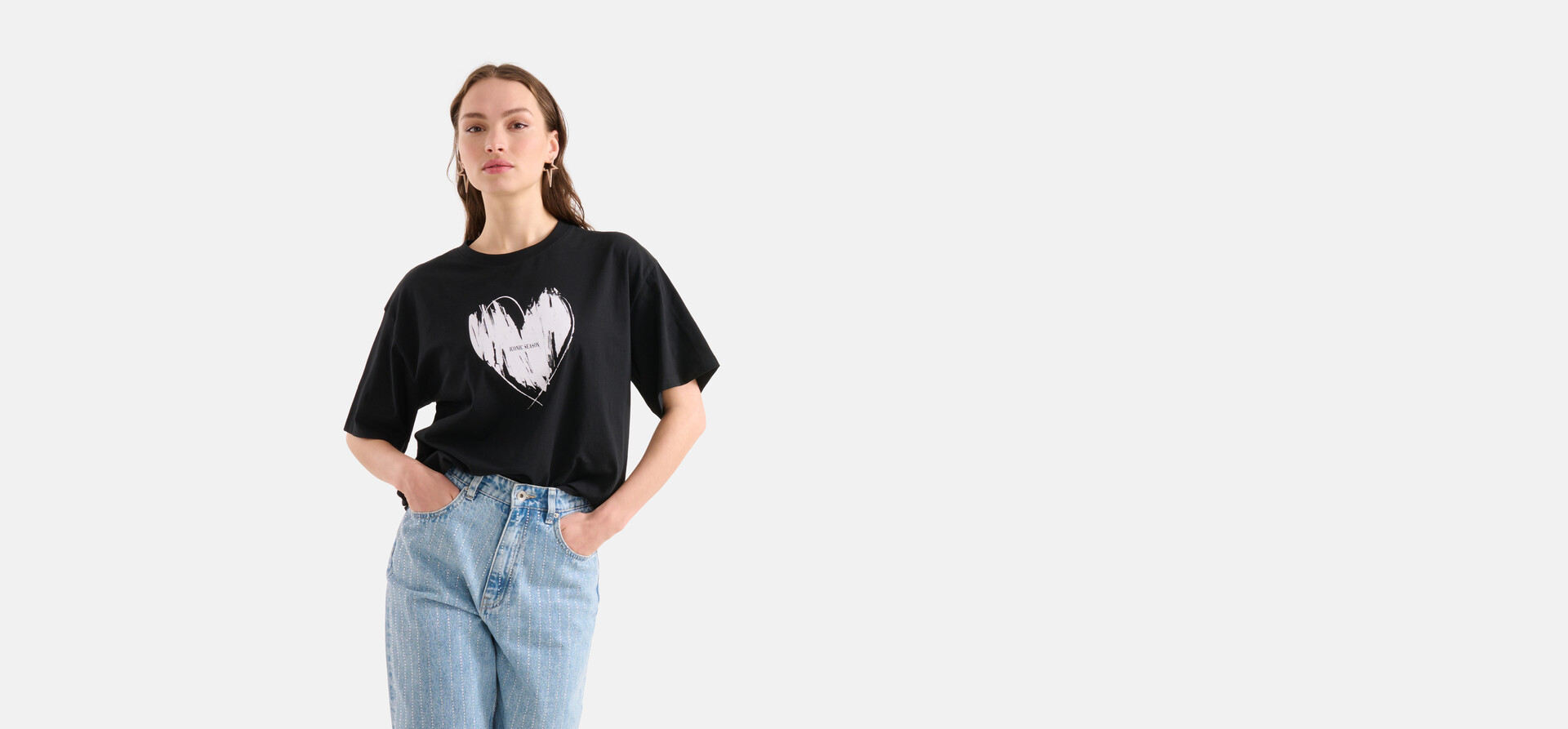 Artwork T-shirt Zwart SHOEBY WOMEN