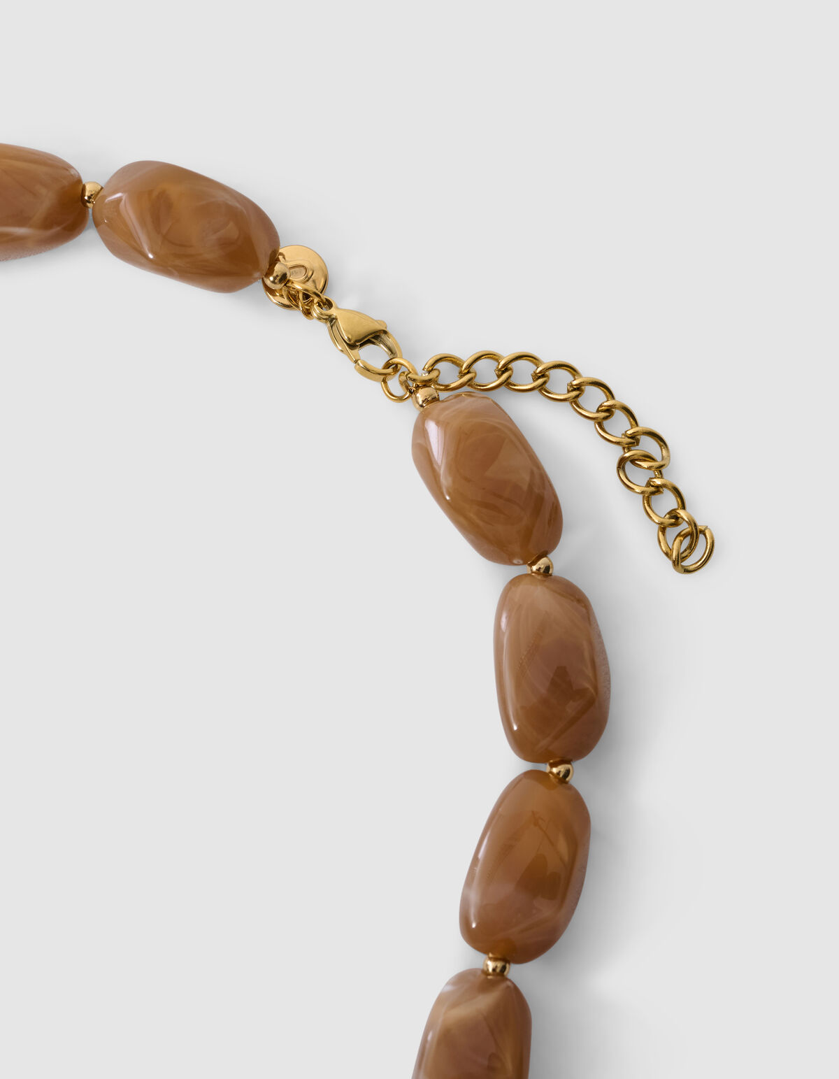 Beaded Charm Ketting Bruin SHOEBY ACCESSOIRES