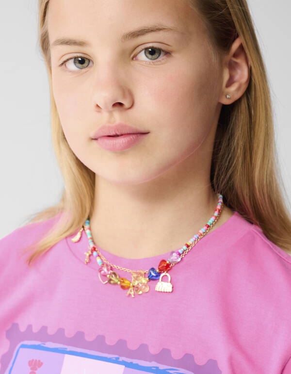 La Mer Artwork T-shirt Roze SHOEBY GIRLS