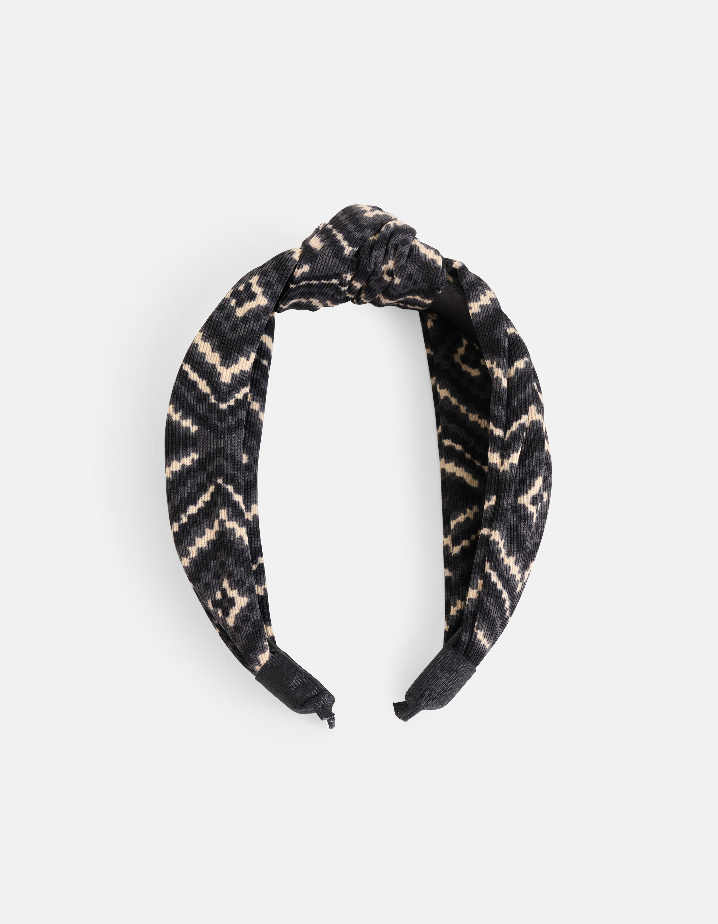 Printed Knot Haarband Zwart SHOEBY ACCESSOIRES