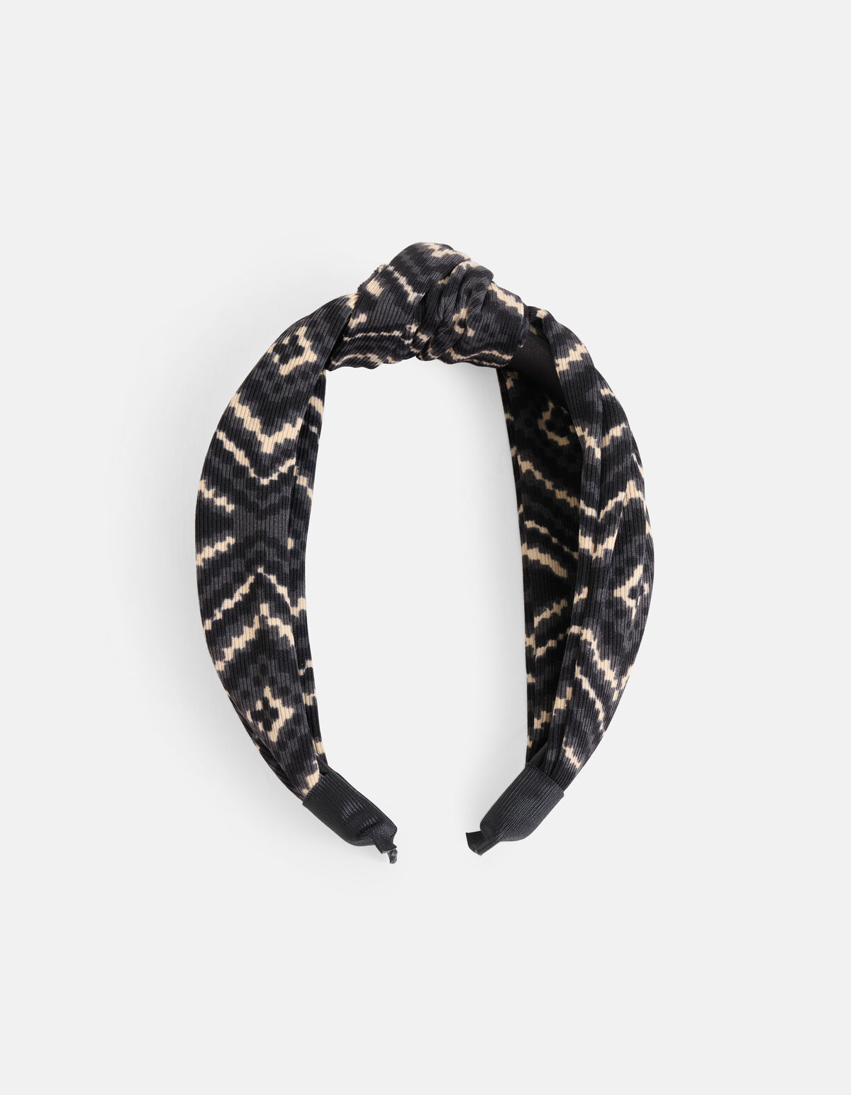 Printed Knot Haarband Zwart SHOEBY ACCESSOIRES