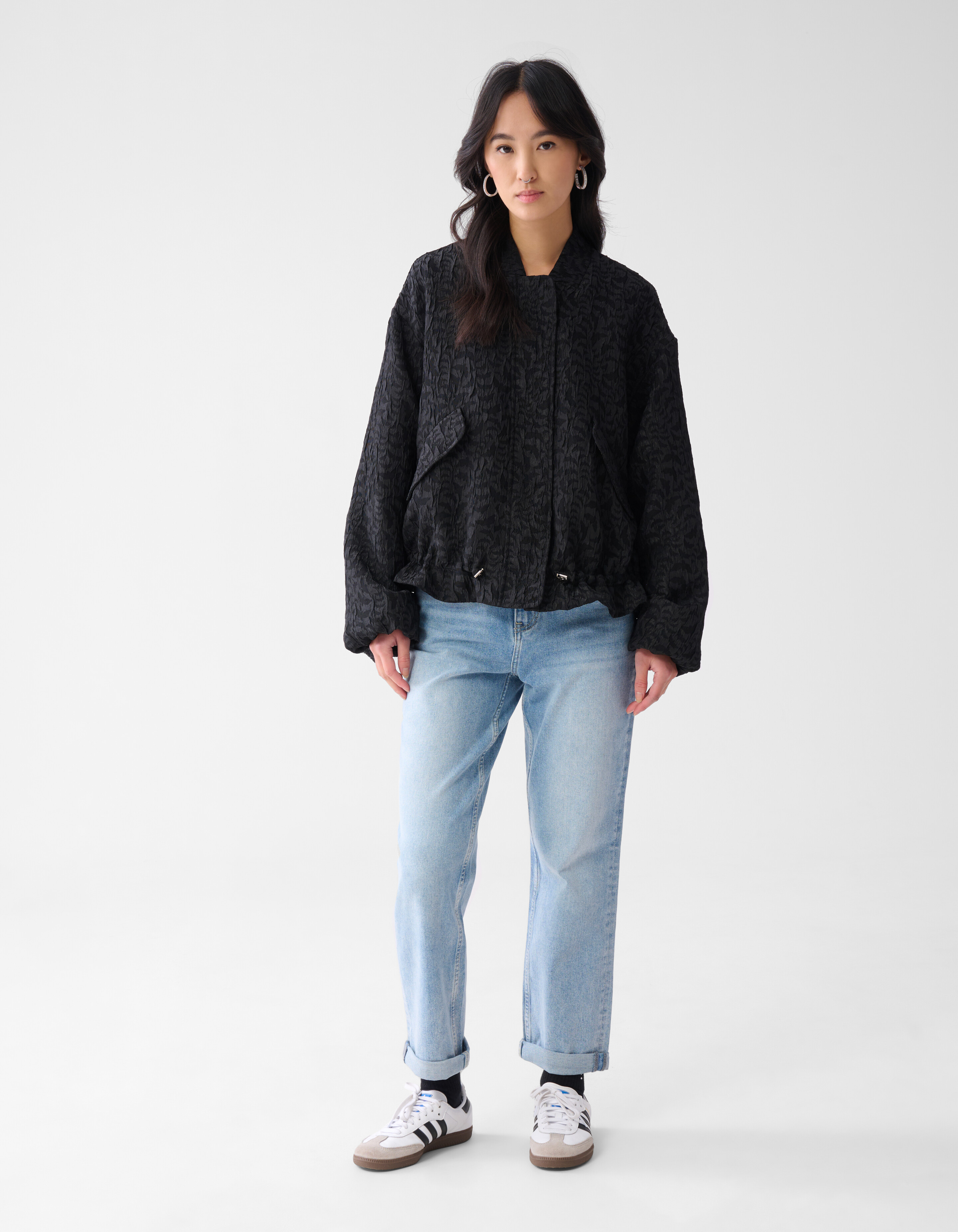 Jacquard Bomber Zwart SHOEBY WOMEN