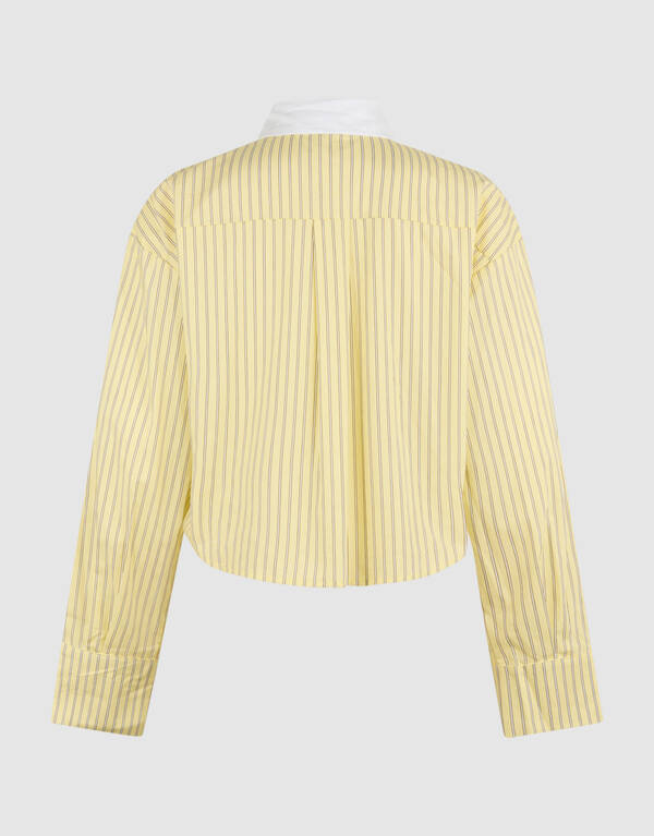 Strass Collar Blouse Lichtgeel SHOEBY WOMEN