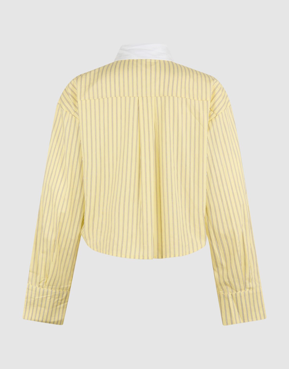 Cropped Strass Collar Blouse Lichtgeel SHOEBY WOMEN