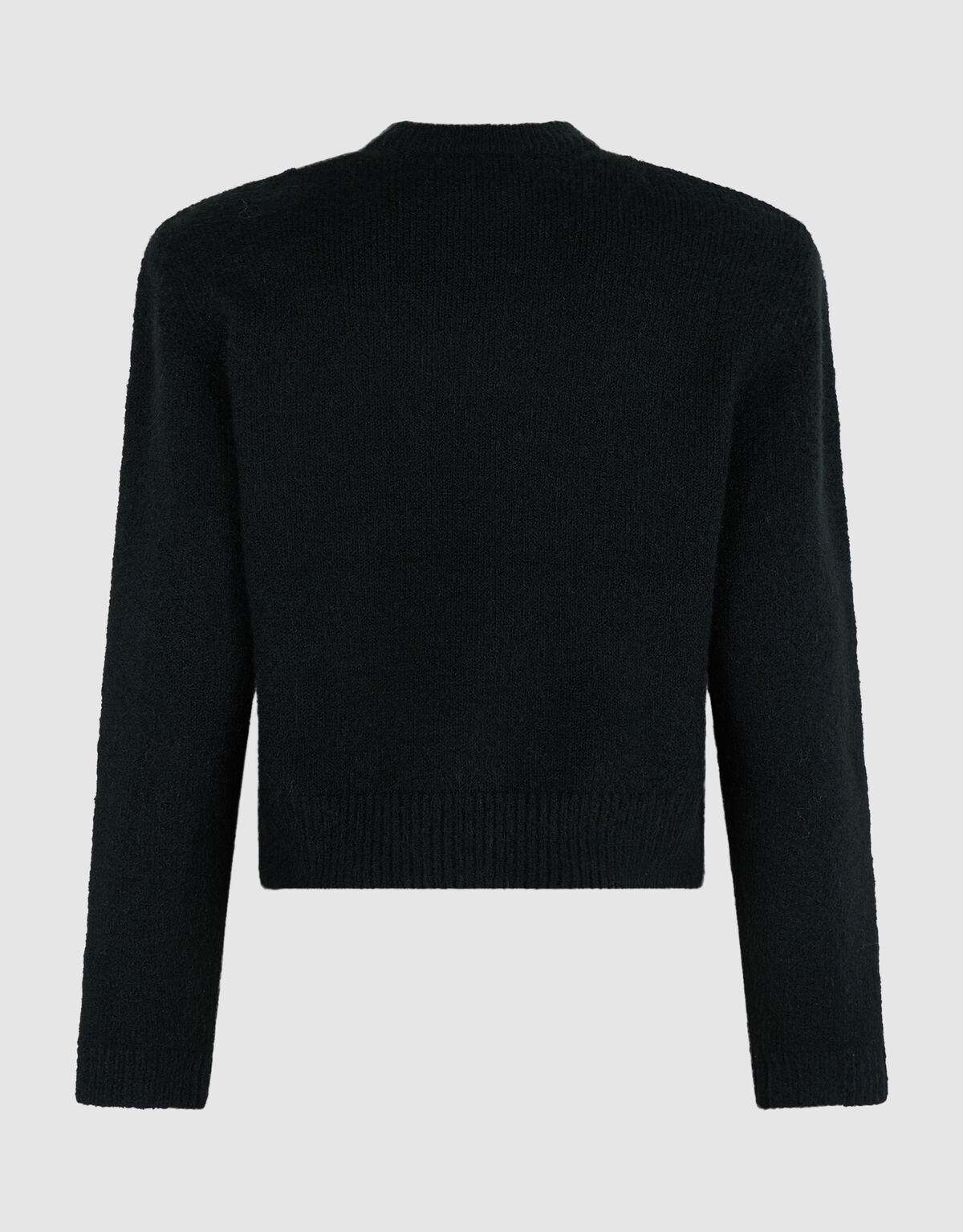 Shoulder Crew Gebreide Trui Zwart SHOEBY WOMEN