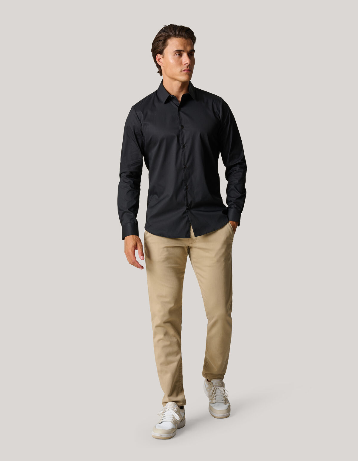Basis Overhemd Zwart SHOEBY MEN