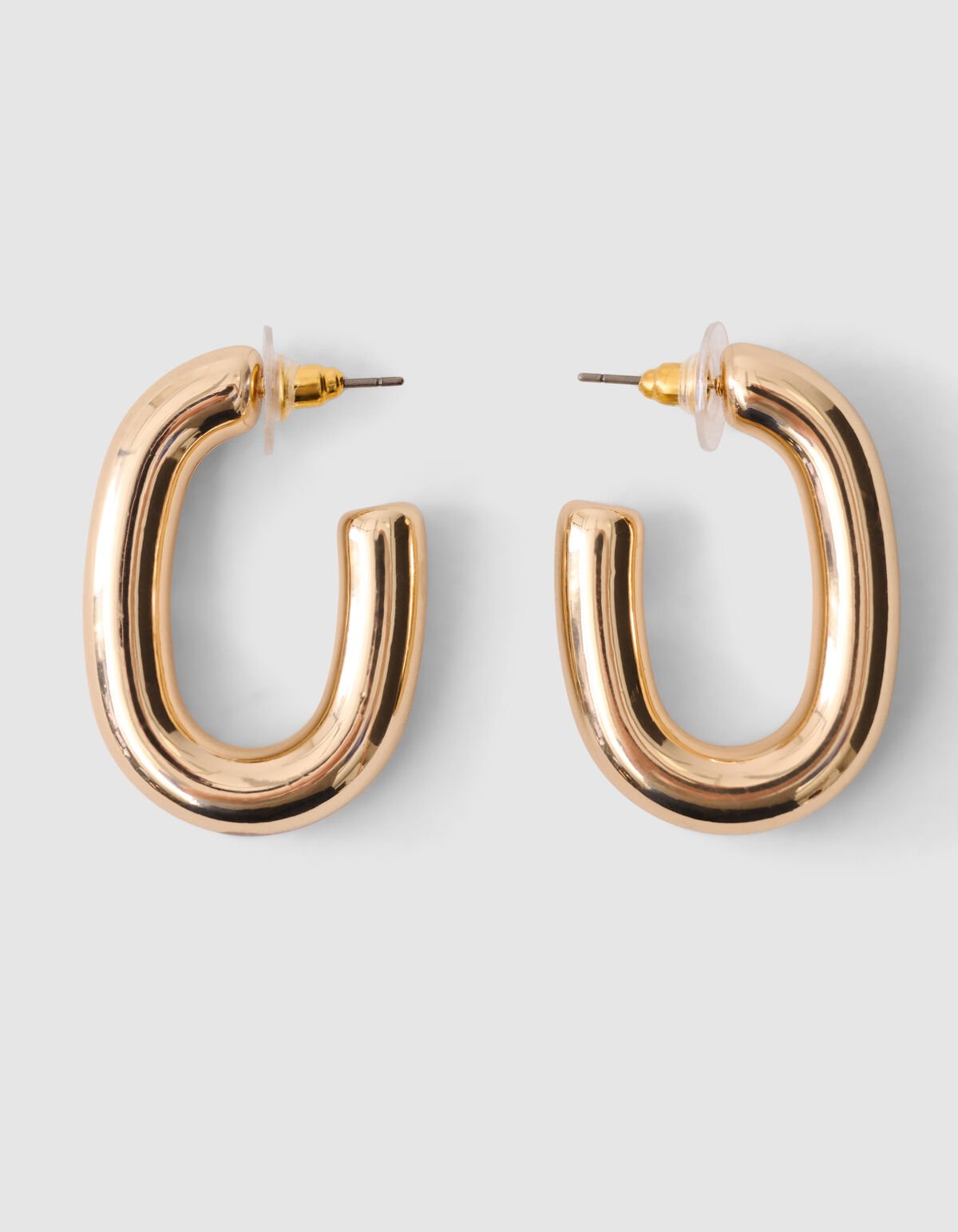 Oval Hoop Oorbellen Goud SHOEBY ACCESSOIRES