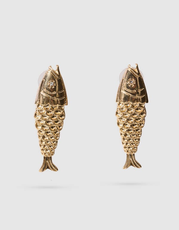 Vis Oorbellen Goud SHOEBY ACCESSOIRES