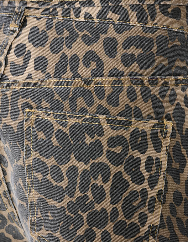 Leopard Denim Short Bruin SHOEBY WOMEN