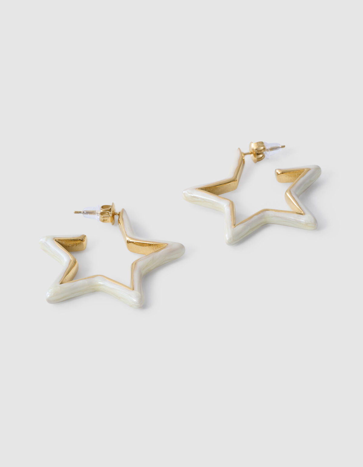 Ster Oorbellen Gebroken Wit SHOEBY ACCESSOIRES