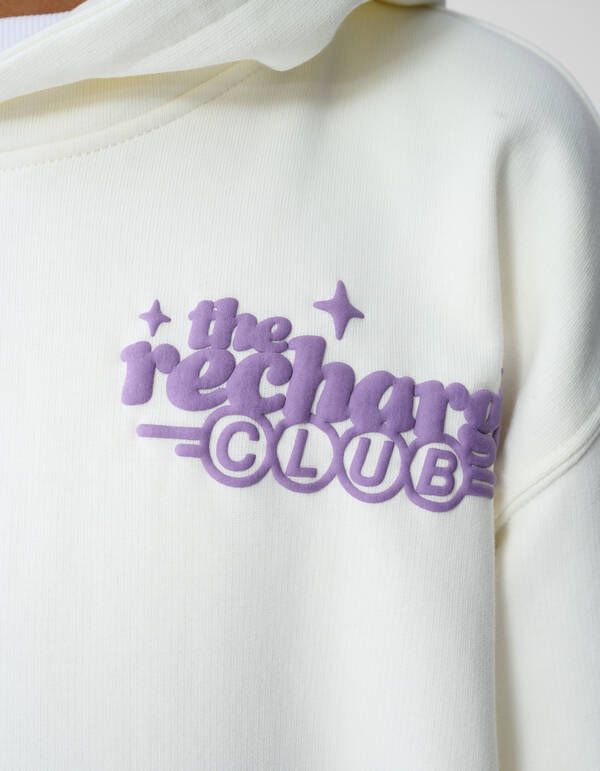 Recharged Artwork Hoodie Gebroken Wit SHOEBY BOYS