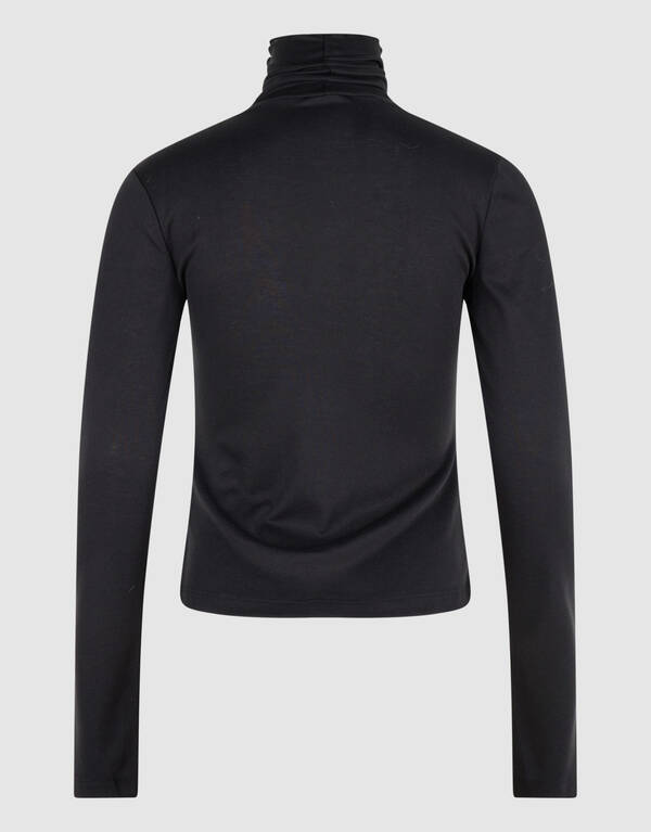 Col Neck Longsleeve Zwart SHOEBY WOMEN