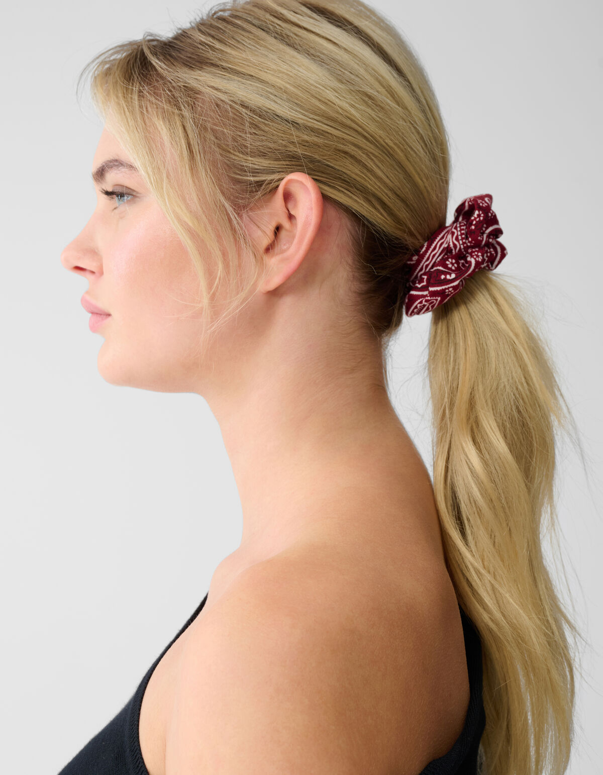 Paisley Scrunchie Set Blauw/Rood SHOEBY ACCESSOIRES