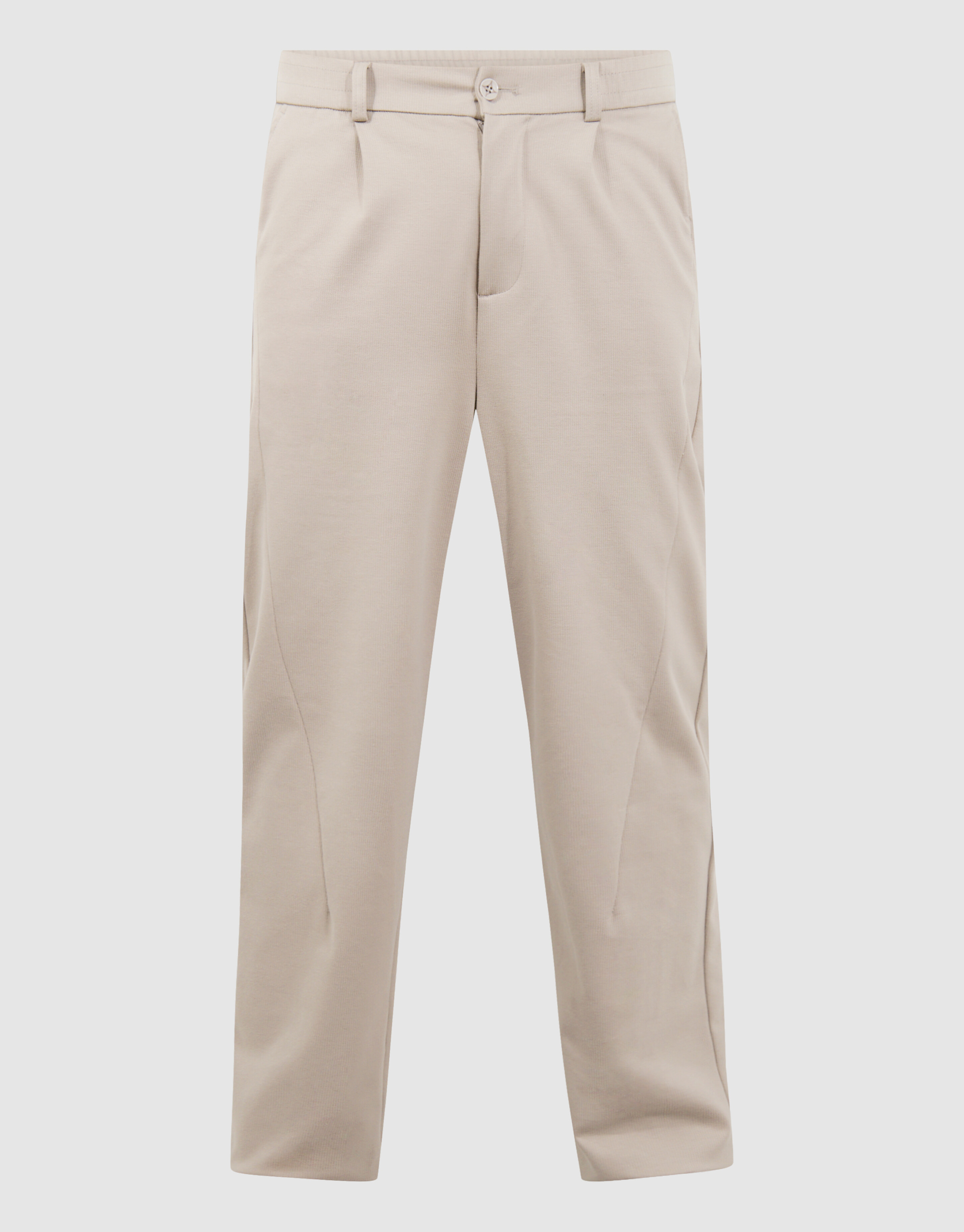 Pleated Regular Fit Broek Lichtbruin SHOEBY MEN