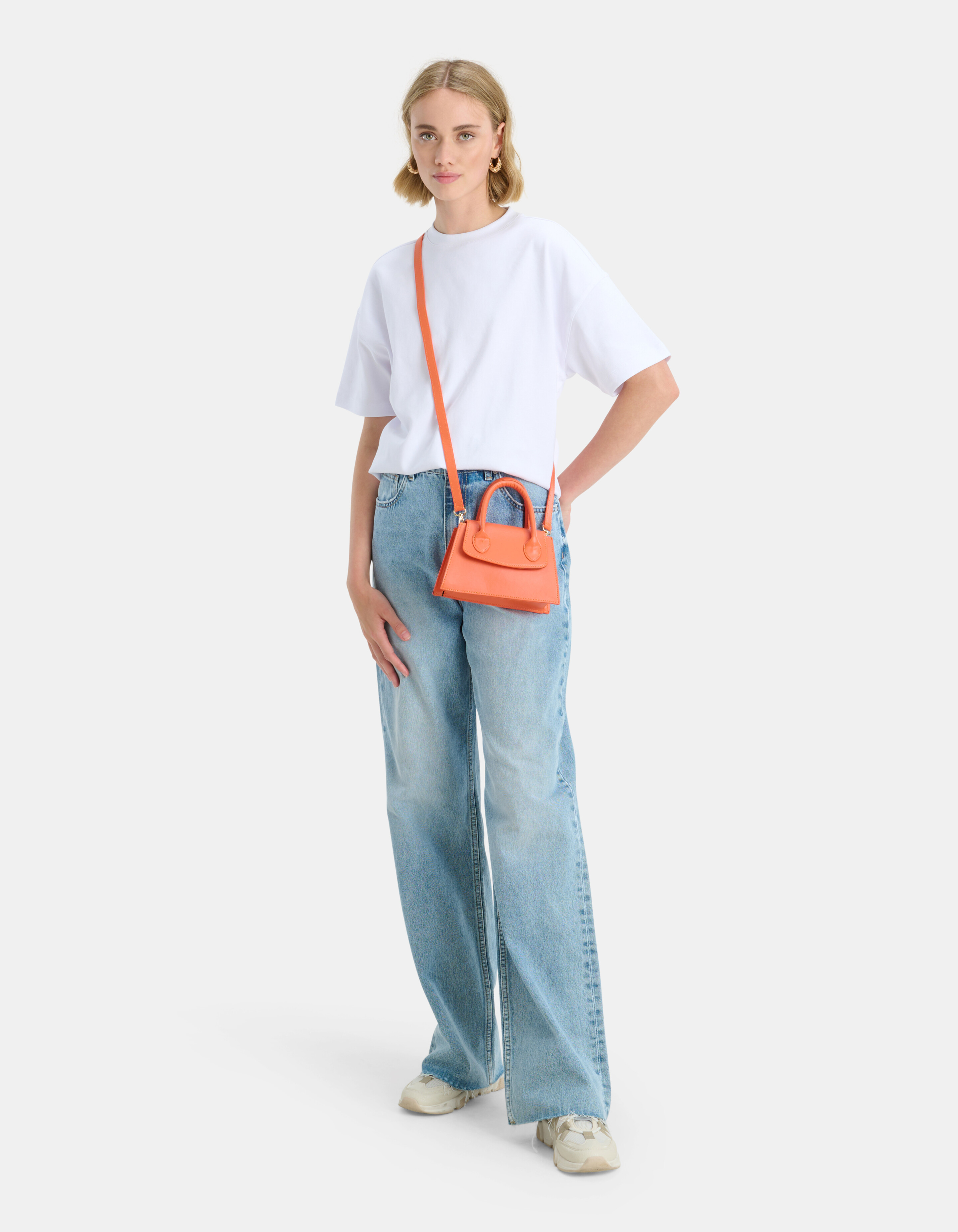 Small Handle Tas Oranje ACCESSOIRES SHOEBY
