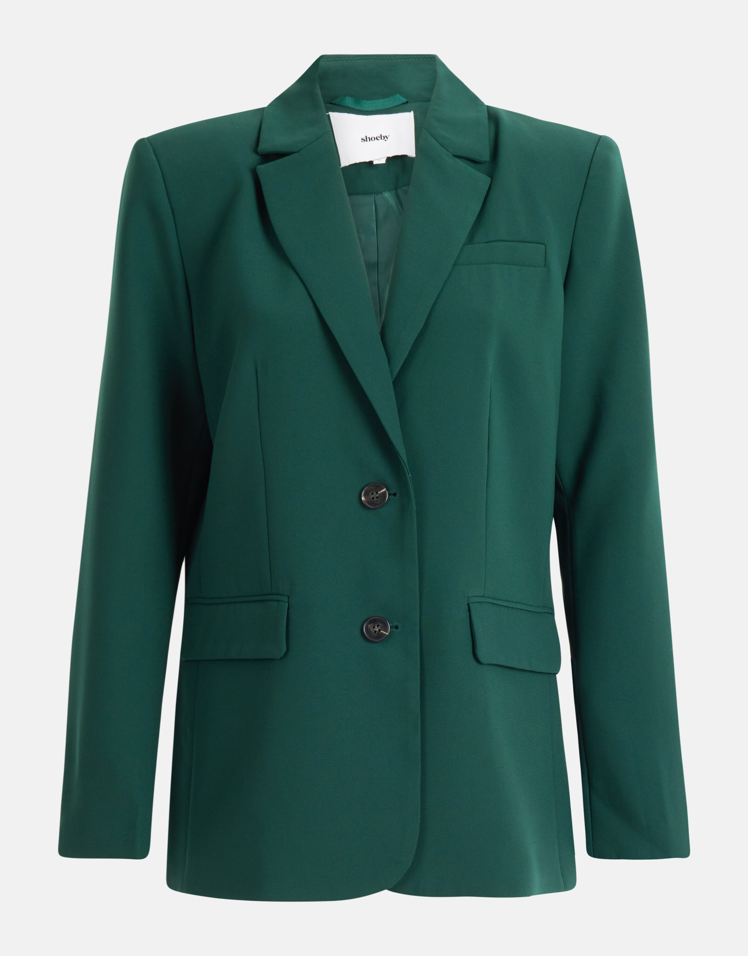 Oversized Basis Blazer Donkergroen SHOEBY WOMEN