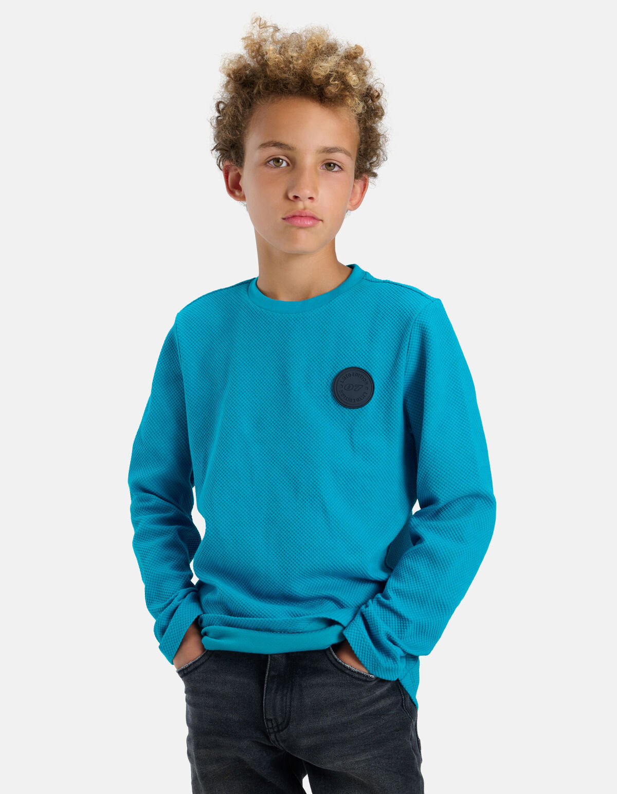 Structuur T-shirt Blauw SHOEBY BOYS