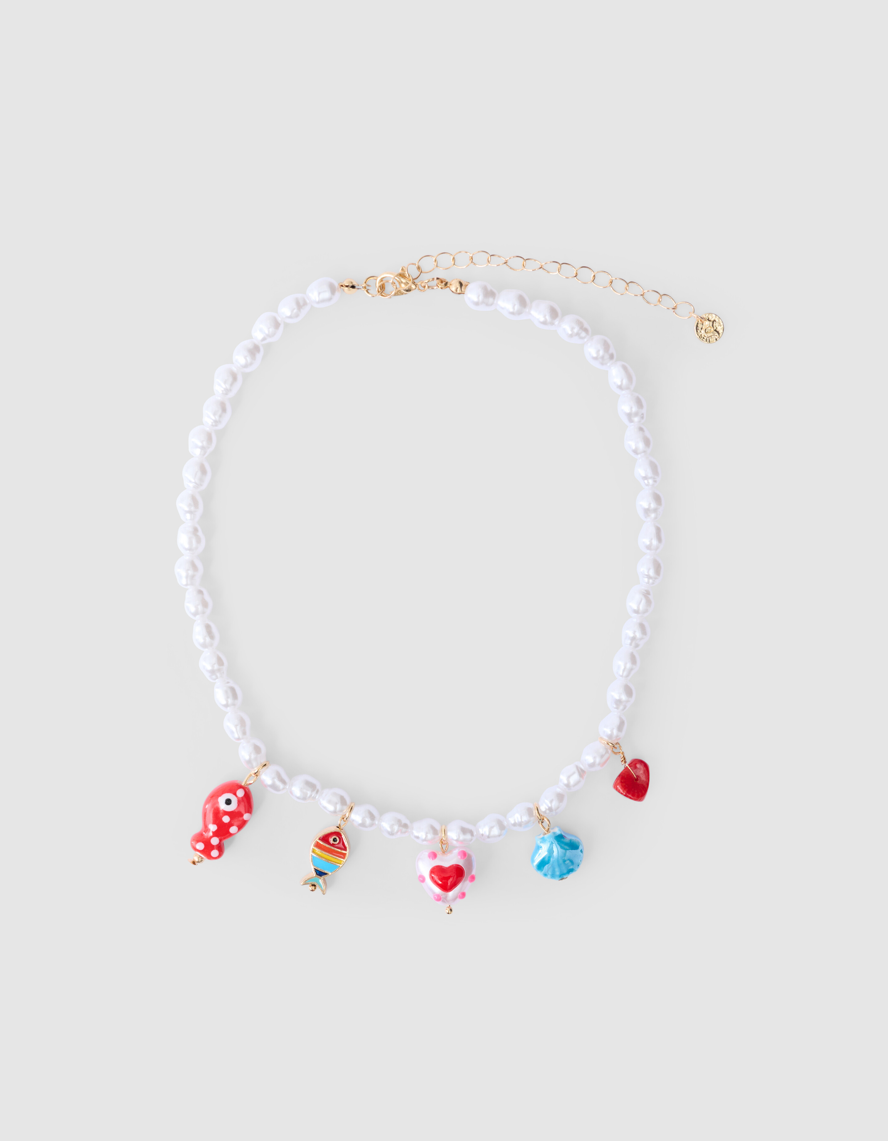 Sea Parel Ketting Wit SHOEBY ACCESSOIRES