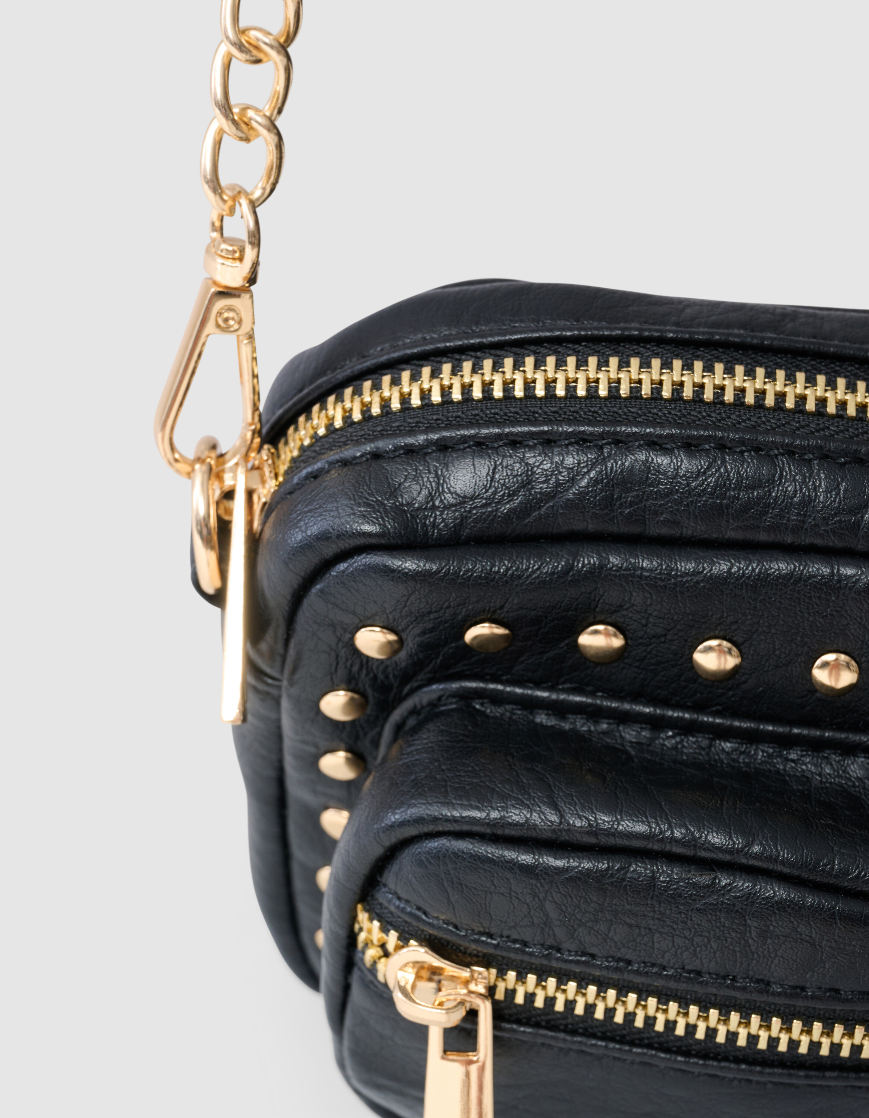 Studs Pocket Tas Zwart SHOEBY ACCESSOIRES