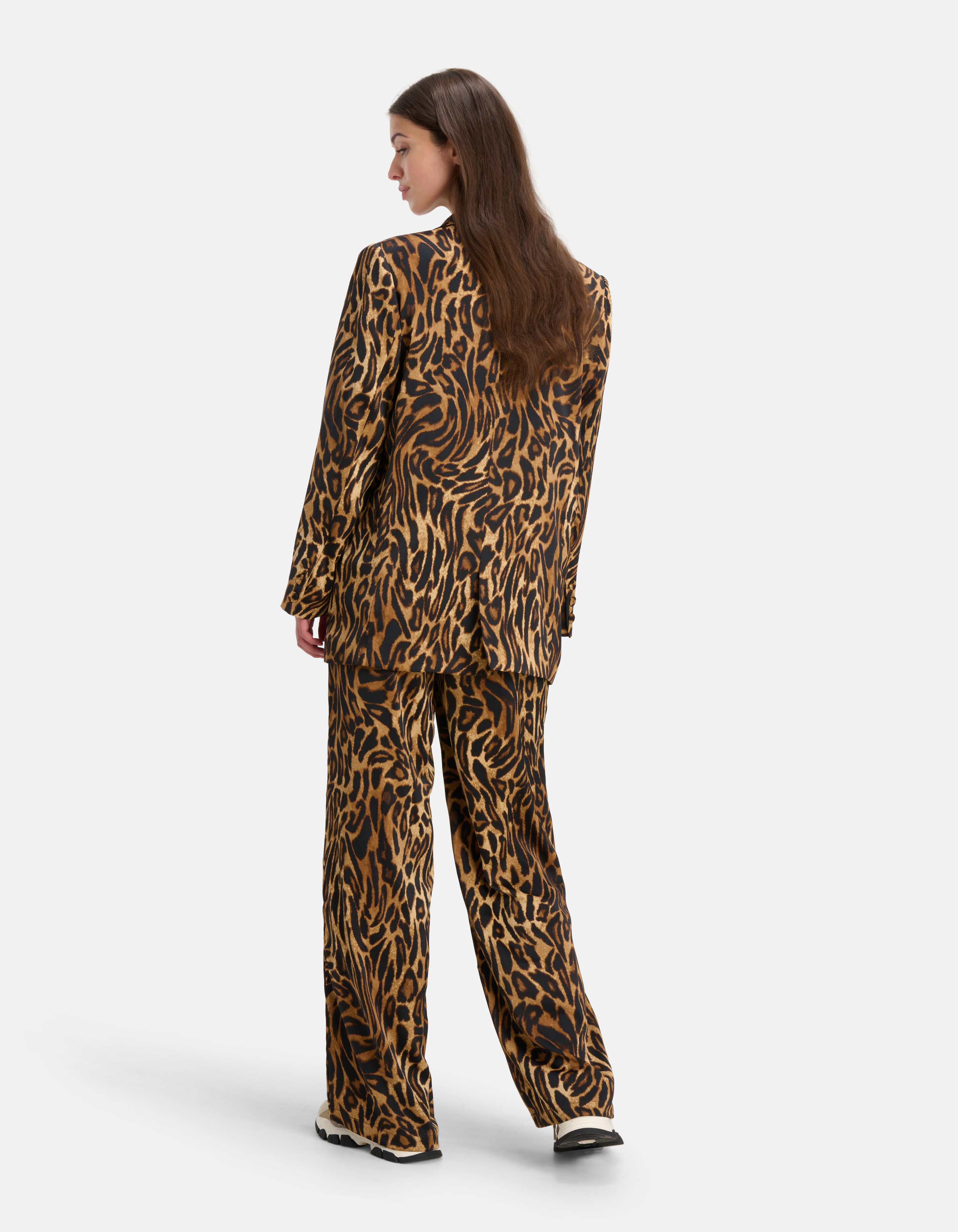 Leopard Satin Blazer SHOEBY WOMEN