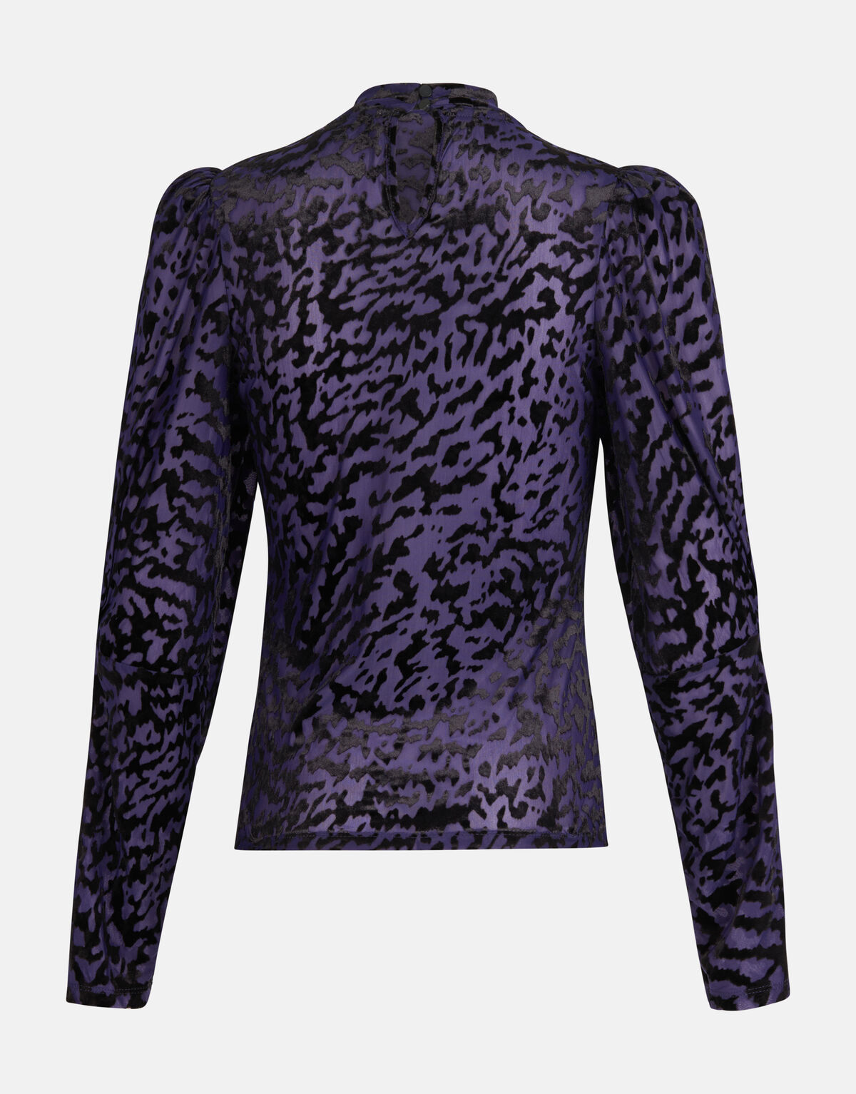 Velvet Print Top Paars SHOEBY WOMEN