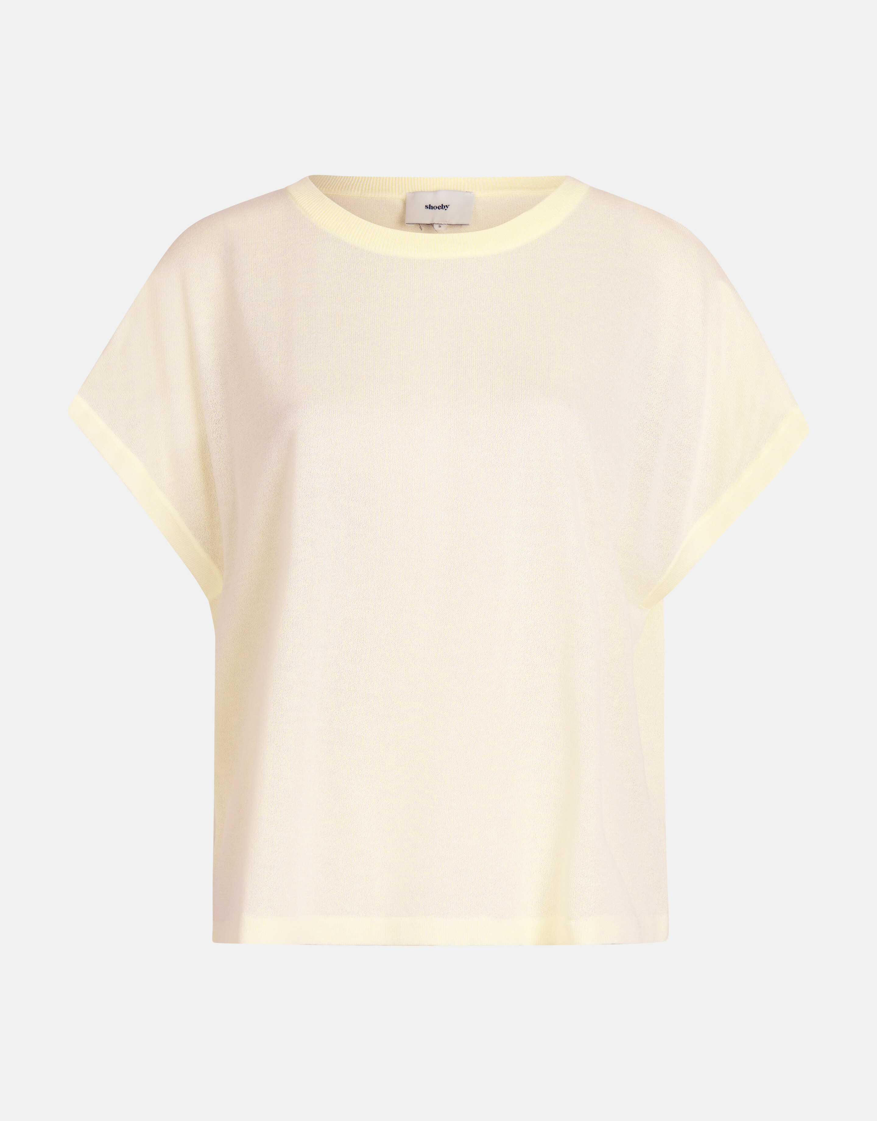 Loose Fit T-shirt Lichtgeel SHOEBY WOMEN