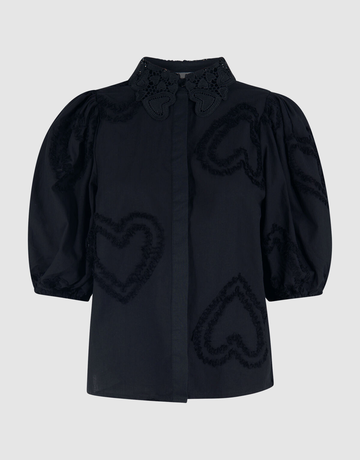 Puff Heart Top Zwart SHOEBY WOMEN