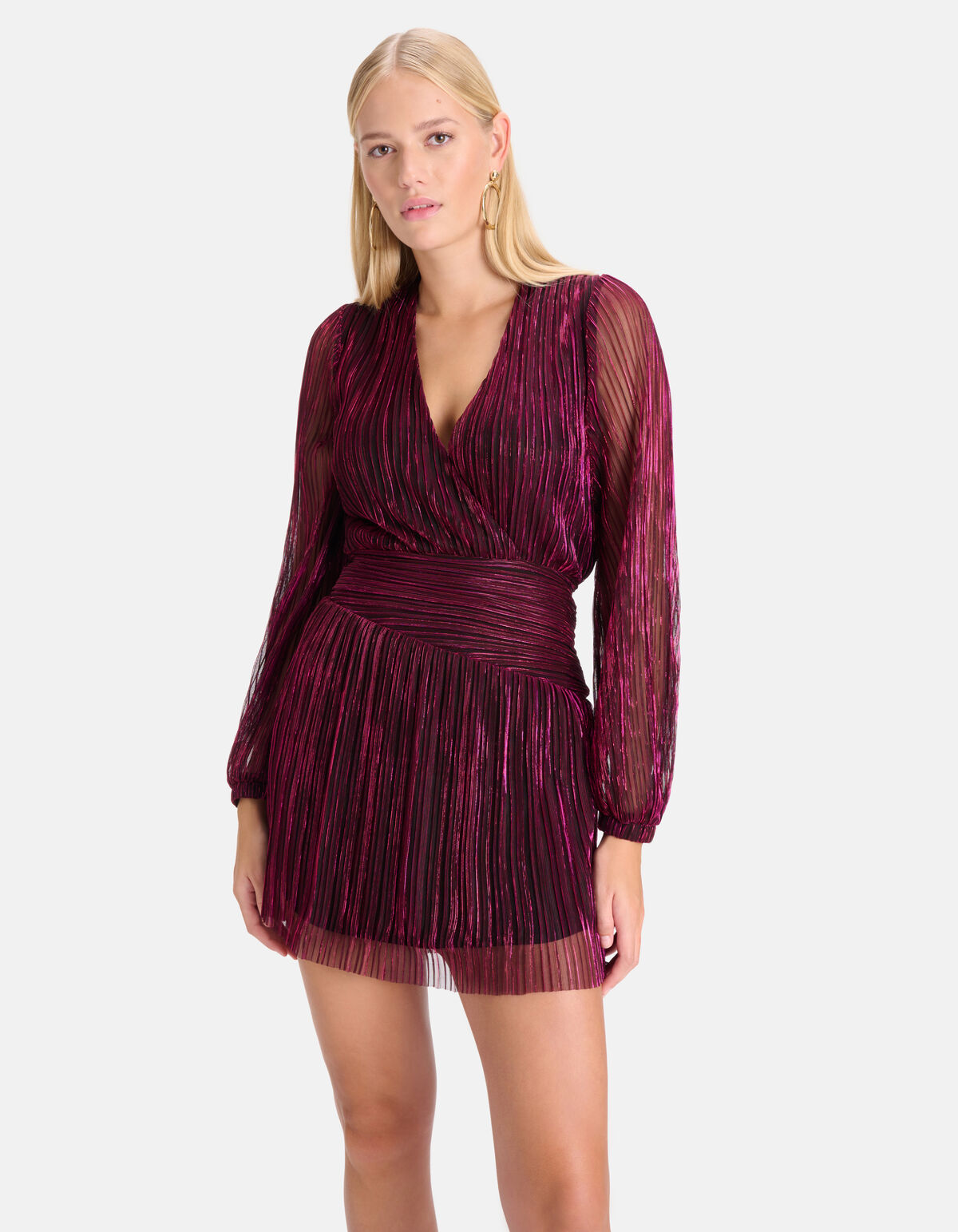 Crinkle Jurk Roze By Nicolette SHOEBY WOMEN