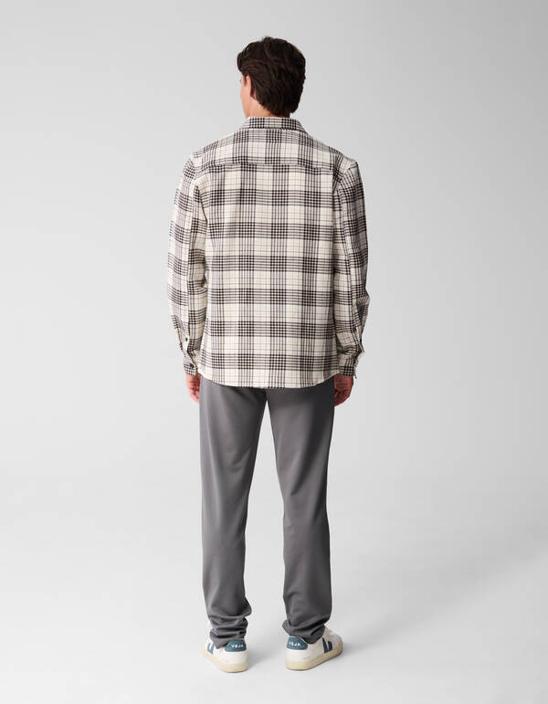 Ruiten Overshirt Gebroken Wit SHOEBY MEN