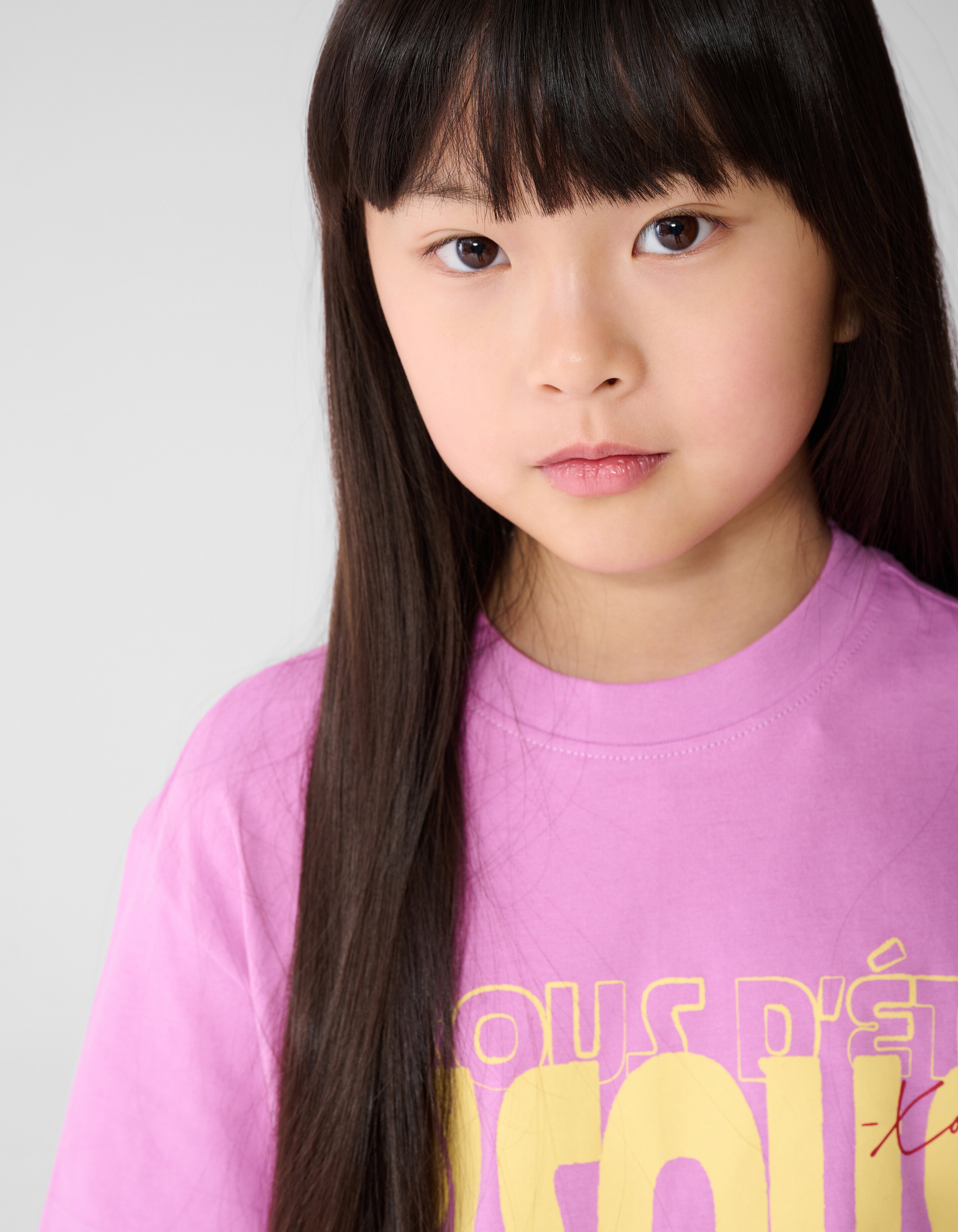 Bisous Amour Artwork T-shirt Paars SHOEBY GIRLS