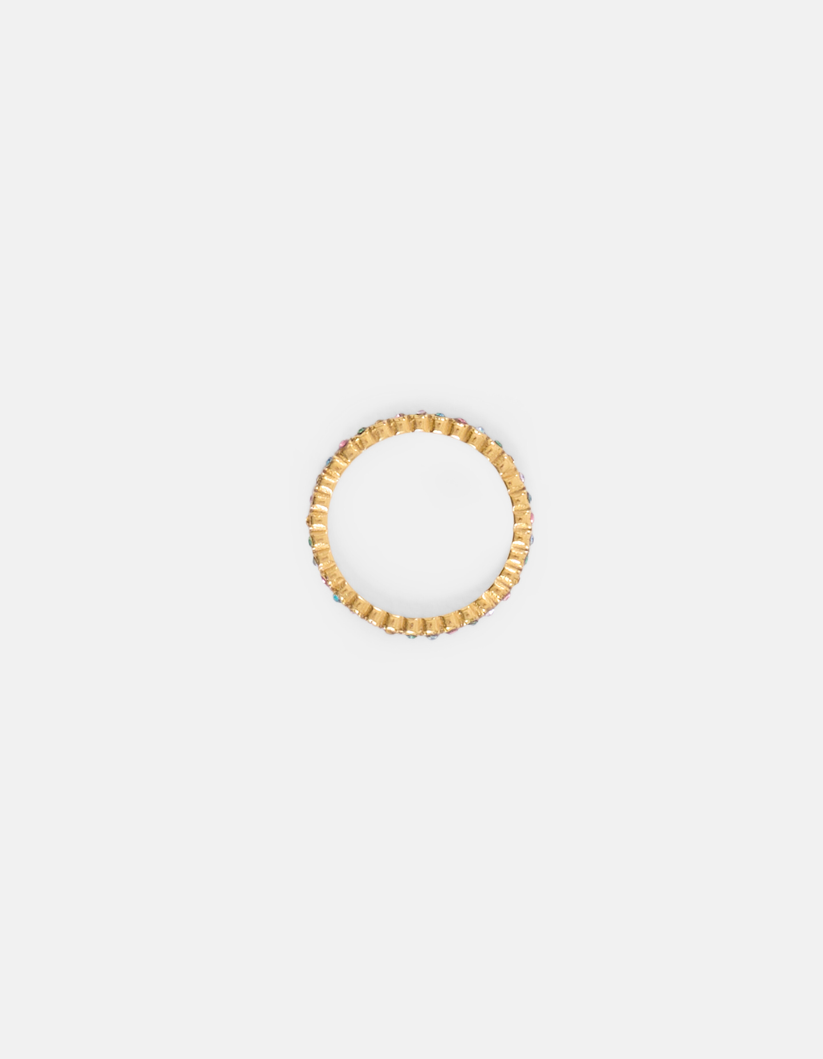 Gekleurde Strass Ring Goud ACCESSOIRES SHOEBY