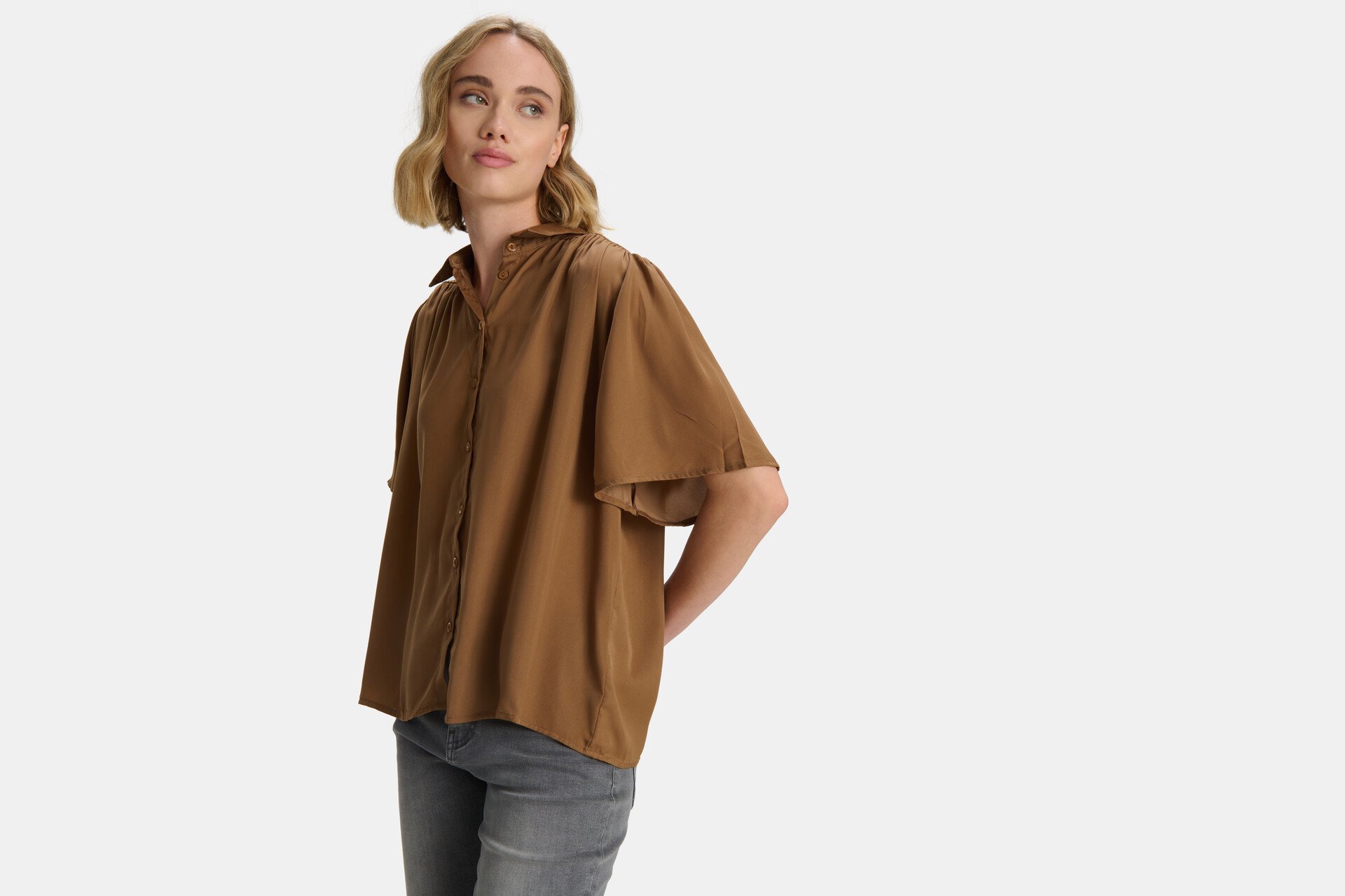 Satin Sun Blouse SHOEBY WOMEN
