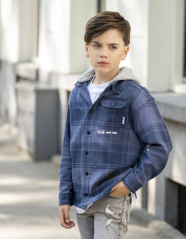Ruiten Pocket Shirt Blauw SHOEBY BOYS