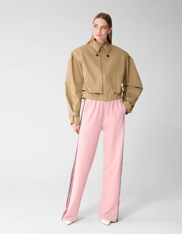 Swirl Wide Leg Fit Broek Roze SHOEBY WOMEN