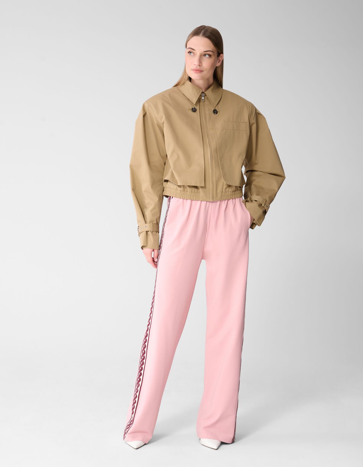 Swirl Wide Leg Fit Broek Roze SHOEBY WOMEN