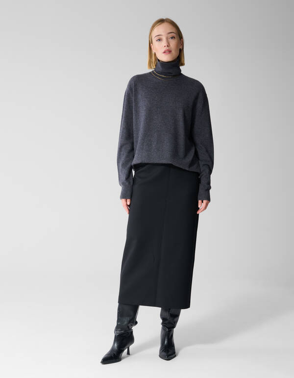 Gebreide Coltrui Donkergrijs By Lonneke SHOEBY WOMEN