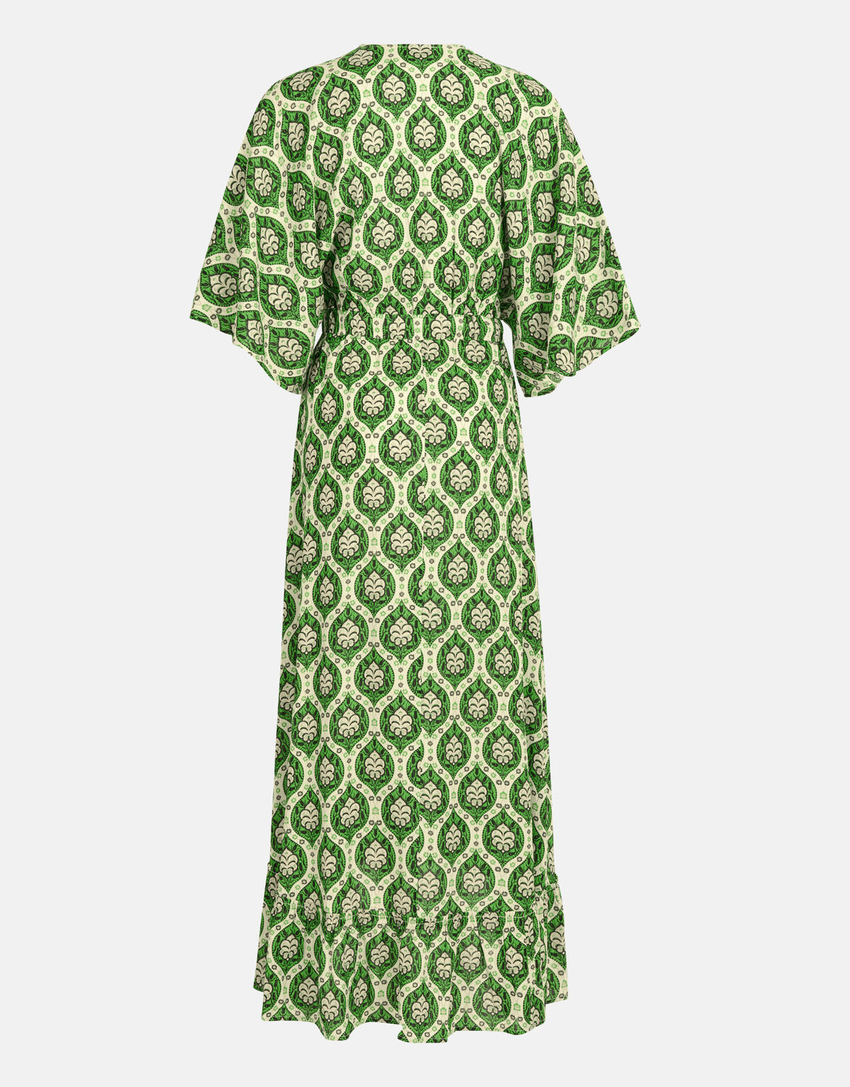 Grafische Lurex Maxi Jurk Groen SHOEBY WOMEN
